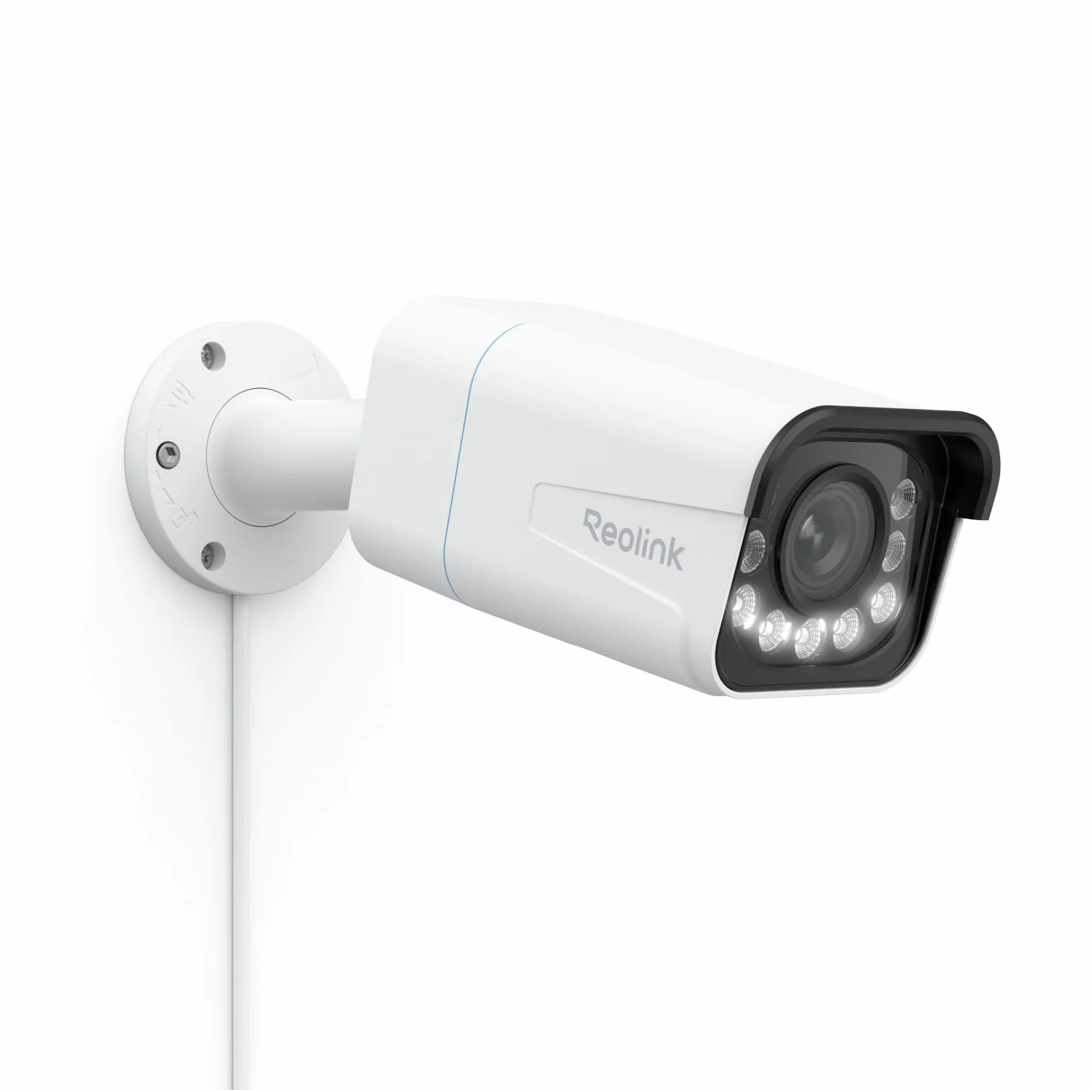 Reolink 4K Caméra de Surveillance Extérieure PoE avec Zoom Optique 5X, Vision Nocturne en Couleur, Audio Bidirectionnel, Détection de Personne/Véhicule, Alerte de Mouvement, Time-Lapse, RLC-811A