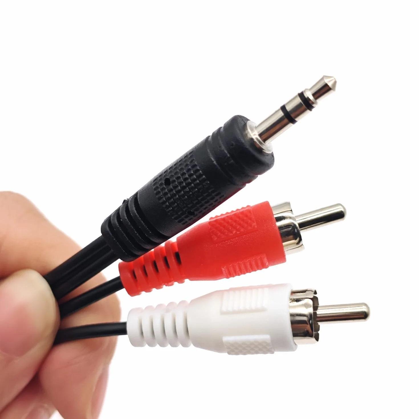JZK 1,5 M Câble auxiliaire RCA vers 3,5 mm, fil haut-parleur vers connecteur RCA rouge blanc, câble phono mâle vers prise audio 3,5, câble adaptateur prise casque vers phono, câble adaptateur Hifi