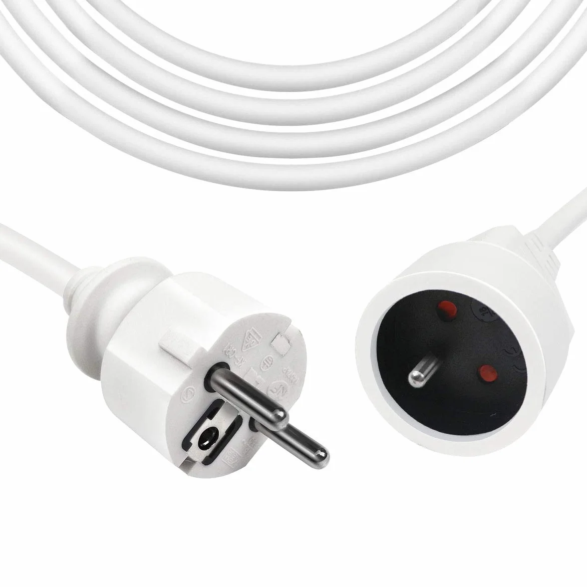 EXTRASTAR Rallonge Prolongateur électrique 10 m 16A - Section 3G1,5 mm² - Blanc