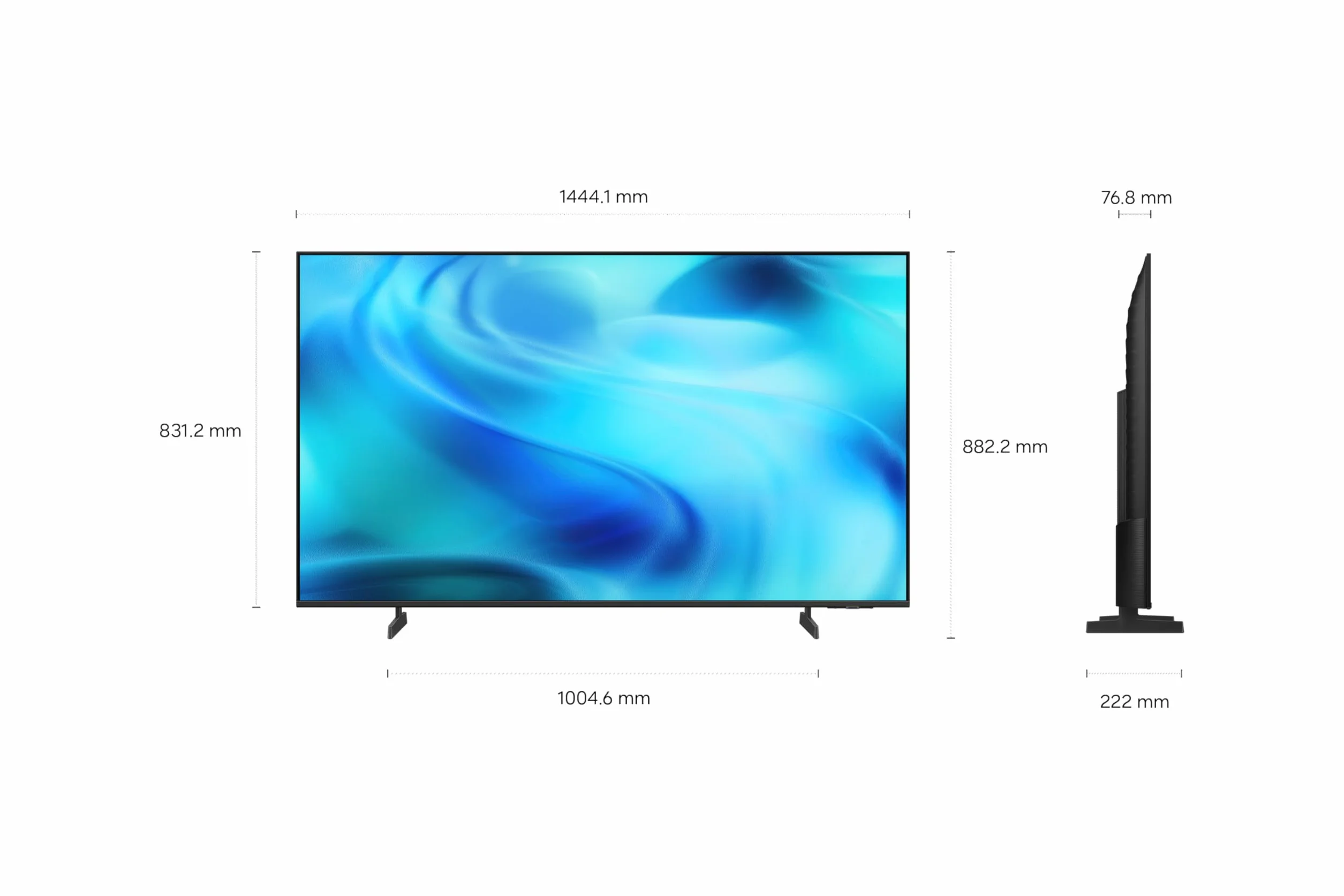 Samsung Smart TV 65 Pouces U8075H Crystal UHD 4K, PurColor, Upscaling 4K, Motion Xcelerator, Dynamic Sound Pack, Gaming Hub, Mode Football, Vision AI Companion [2026]