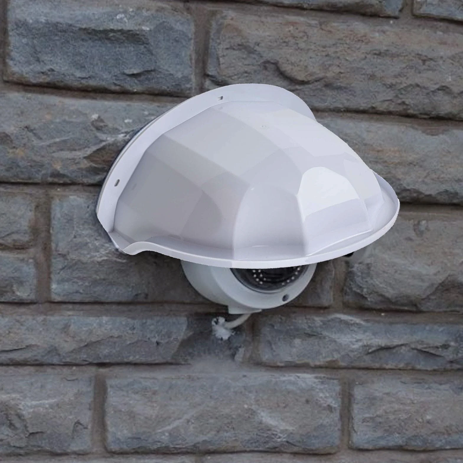 Housse de protection pour caméra extérieure, étanche, anti-pluie et anti-poussière, compatible avec les caméras de sécurité, boîtier en ABS blanc (1 pièce)