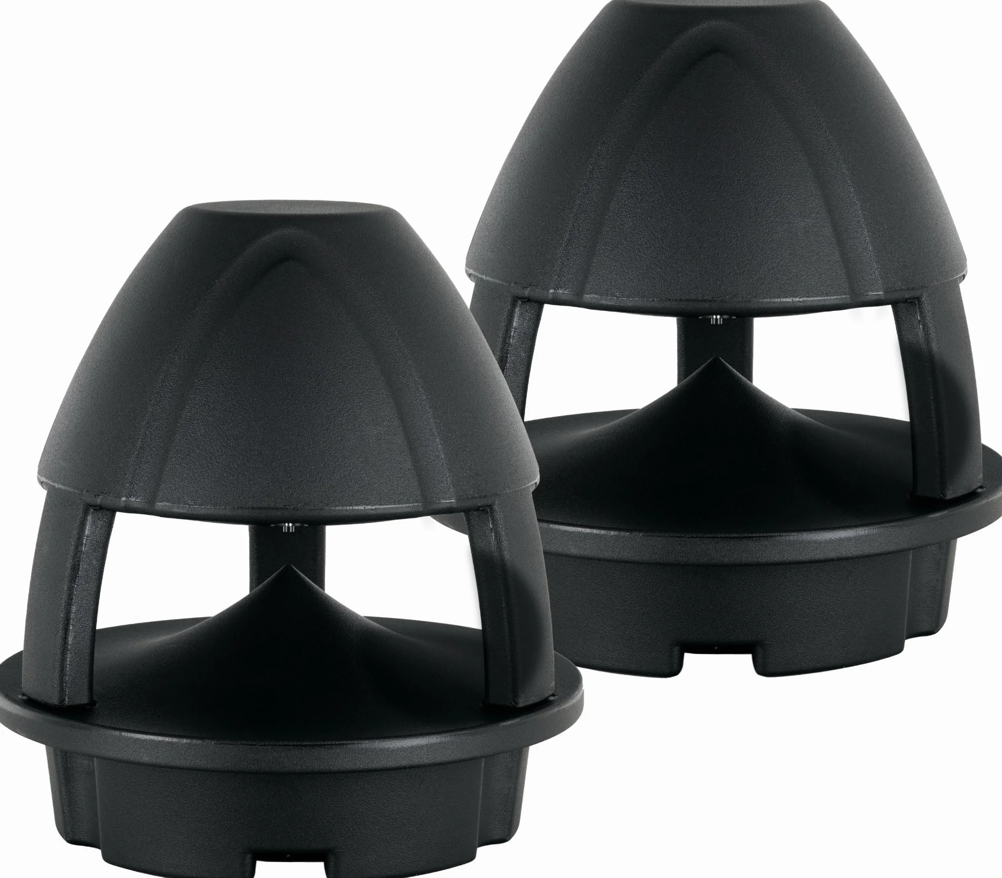 McGrey WPL-660BK BT Paire d'enceintes extérieures 360° - 2 Enceintes Actives 2 Voies pour Jardin - Bluetooth 10m - Son 360° - Résistantes Eau/UV (IP56) - Noir