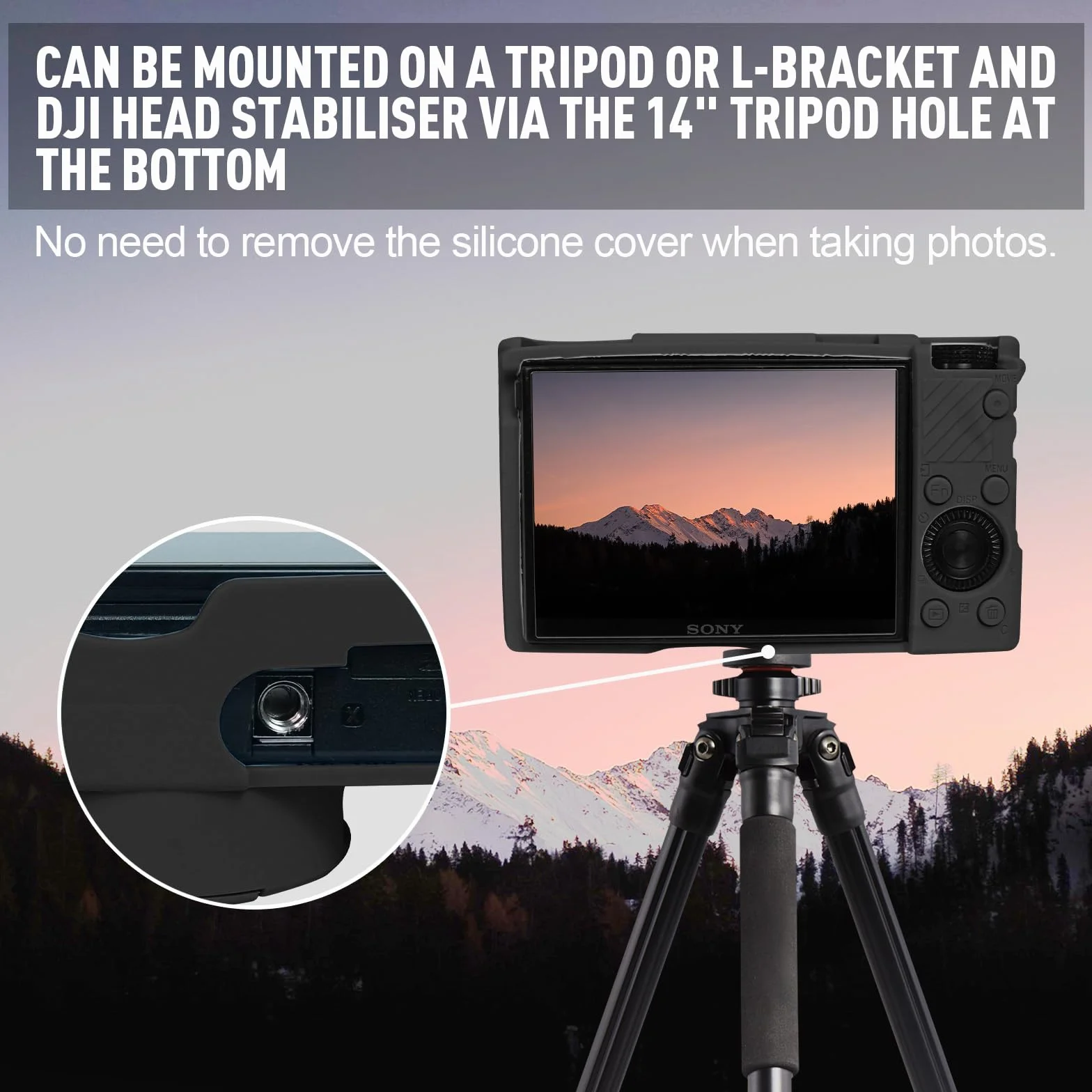 Étui Silicone Sony RX100 VII VI Protection Appareil Photo Coque Léger Noir