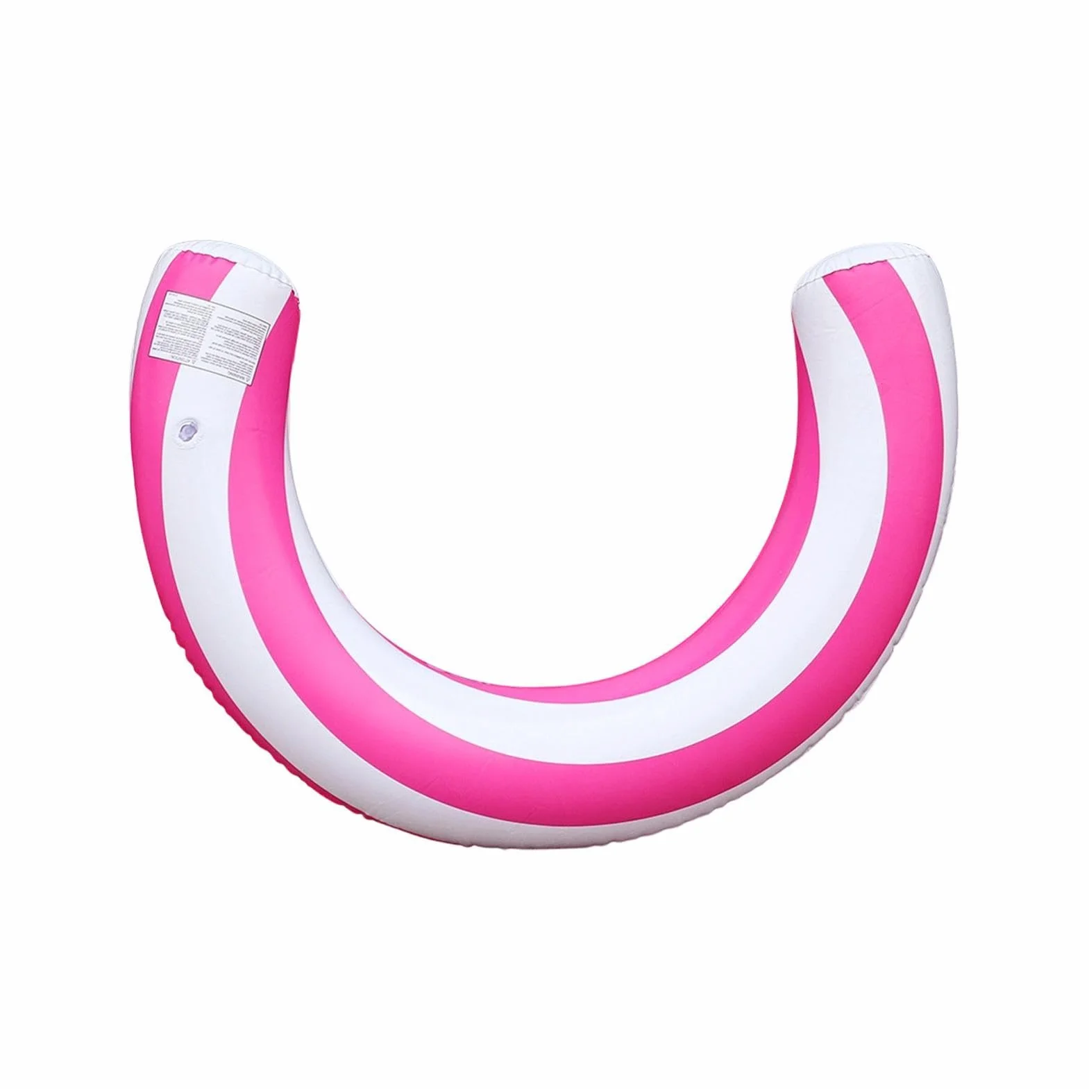 Flotteur pour Adultes en Forme de U, PVC, Frites de Piscine Gonflables Étancher, Motif Rayé
