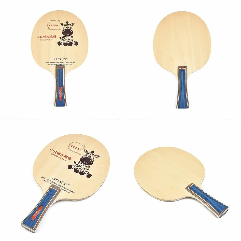 Plaque inférieure ping-pong bois 5 plis raquette tennis de table longue poignée