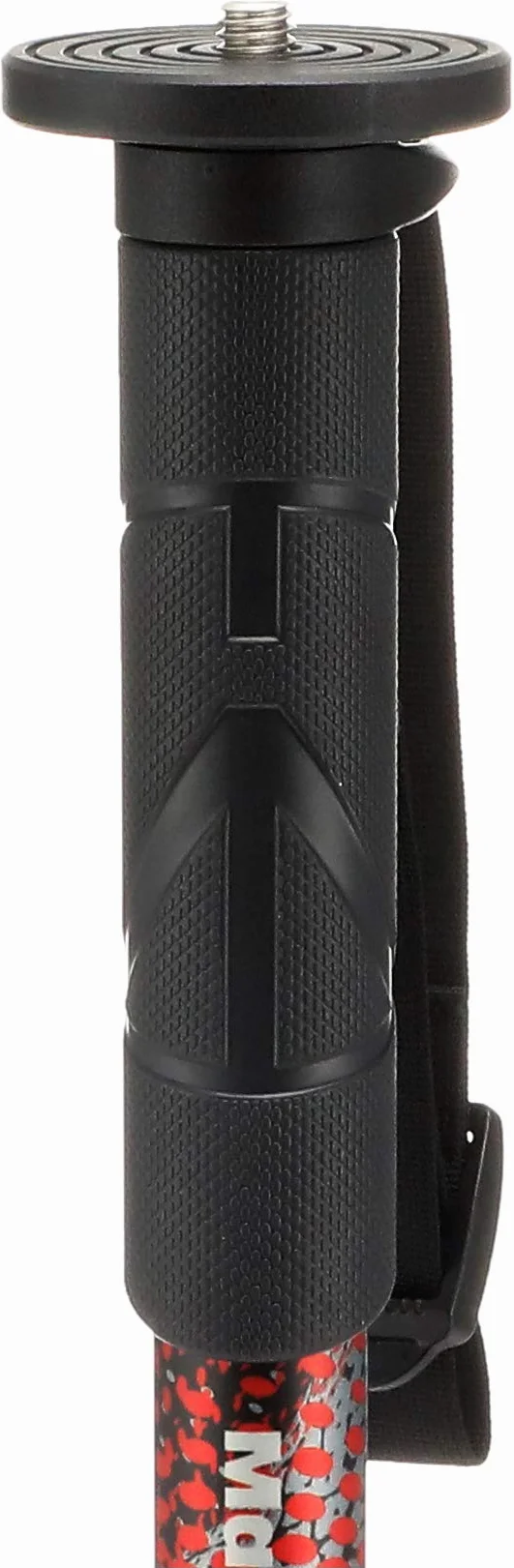 Monopode Manfrotto Element MII MMELMIIA5RD Rouge, à 5 Sections en Aluminium, avec dragonne, poignée en Caoutchouc, bagues de Serrage, Charge de 16 kg, pour Appareil Photo Compact, Hybride ou Reflex