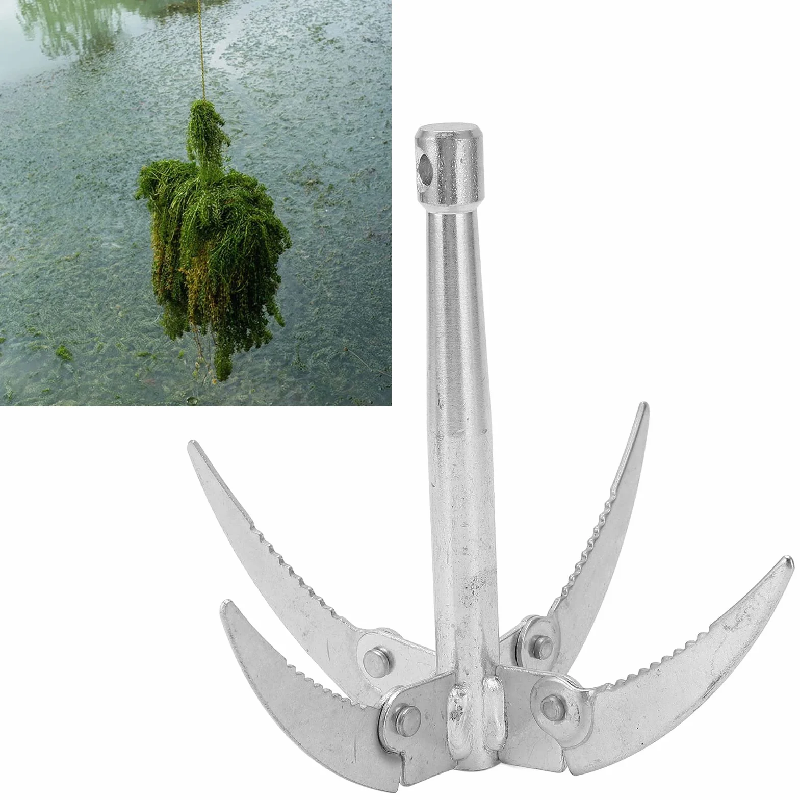Alomejor Couteau à Gazon d'eau de Pêche Désherbant avec Corde de 10 M