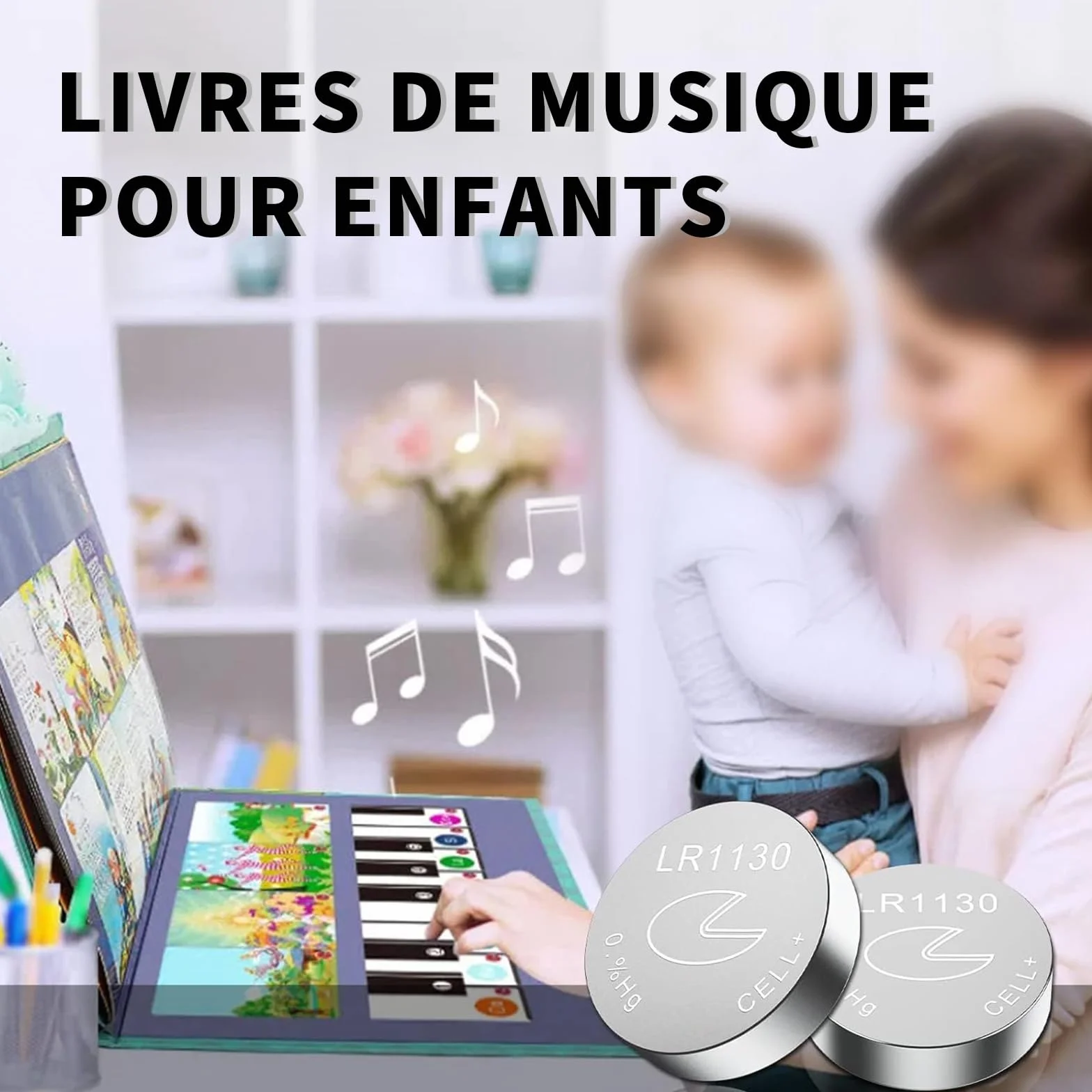 PKCELL LR1130 AG10 Piles Bouton alcaline Longue durée Lot de 20