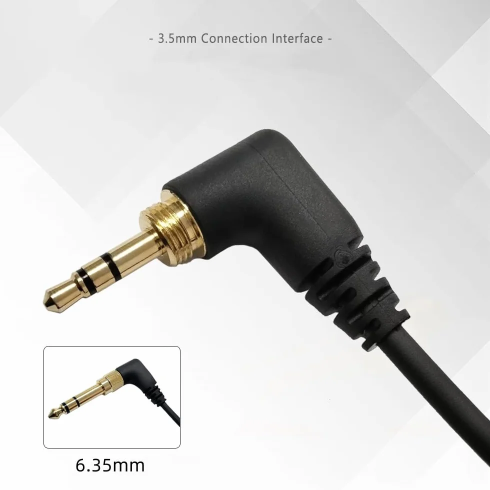 Câble audio pour Pioneer DJ HDJ-CUE1 HDJ-X5 HDJ-X7 HDJ-S7 HDJ-CX Casque, 3,5 mm à 2,5 mm Câble rétractable à ressort, avec 6,35 mm Adaptateur (1,2~2m)