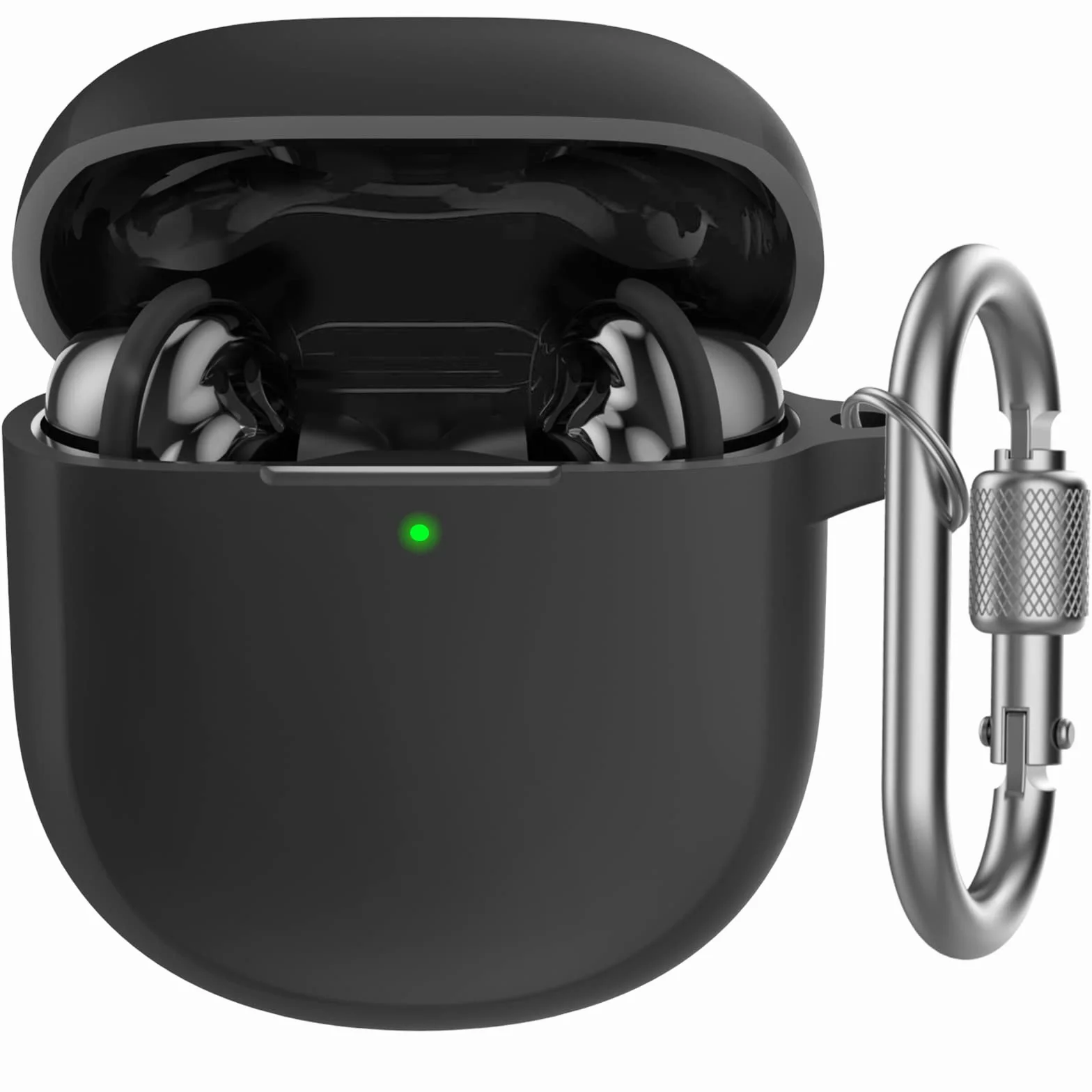 Coque Silicone pour Bose QuietComfort Ultra Earbuds II 2023 - Étui Protection Anti-Rayures Antichoc Noir