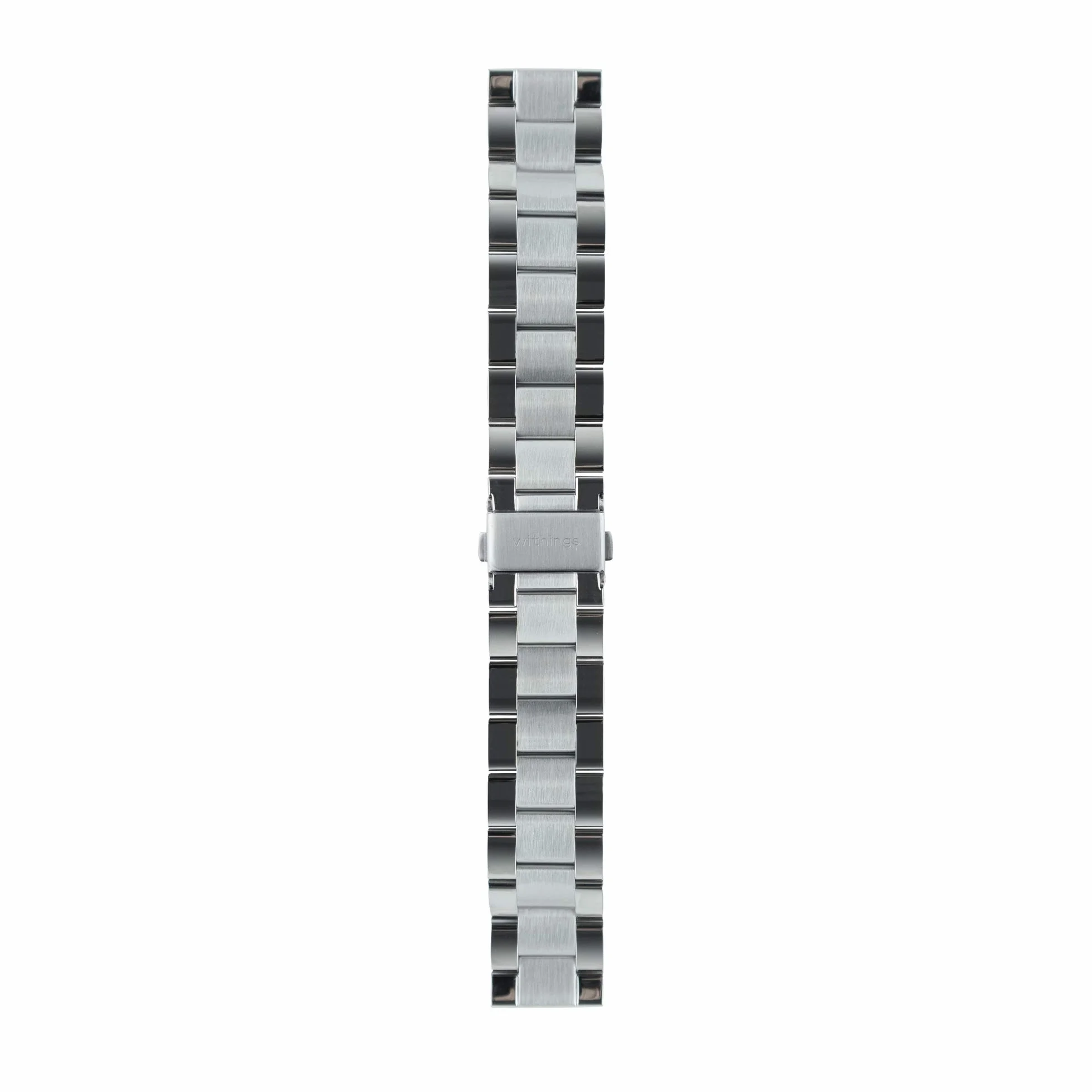 WITHINGS - Bracelet en acier inoxydable Milanais résistant à l'usure pour ScanWatch, Steel HR, HR Sport, Move ECG et Move, Gris