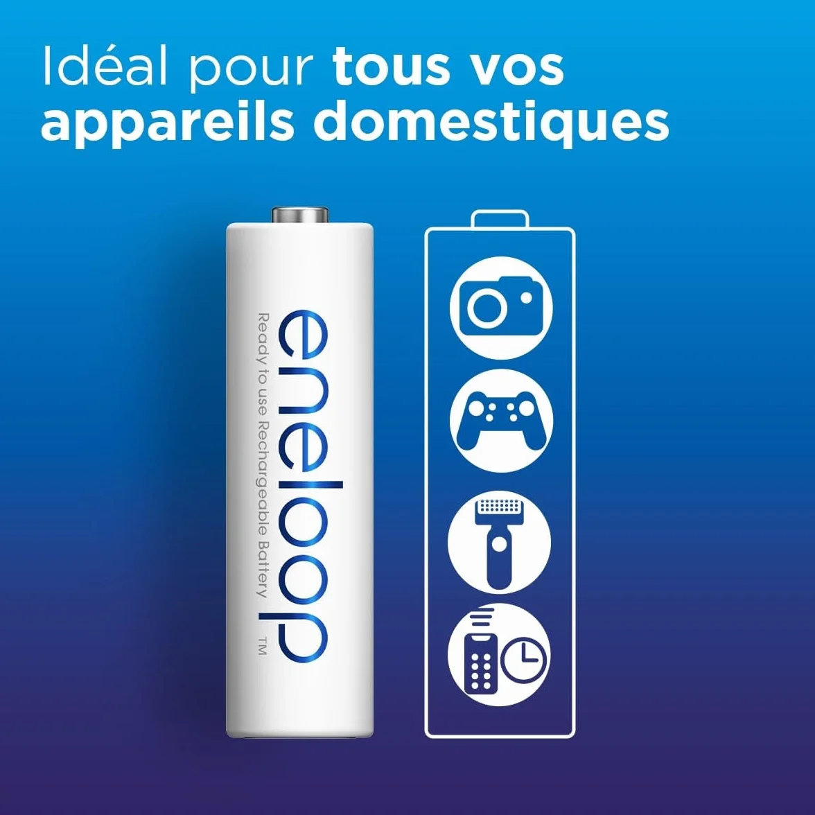 Piles eneloop Pro Ni-MH AAA Rechargeables 4 pièces