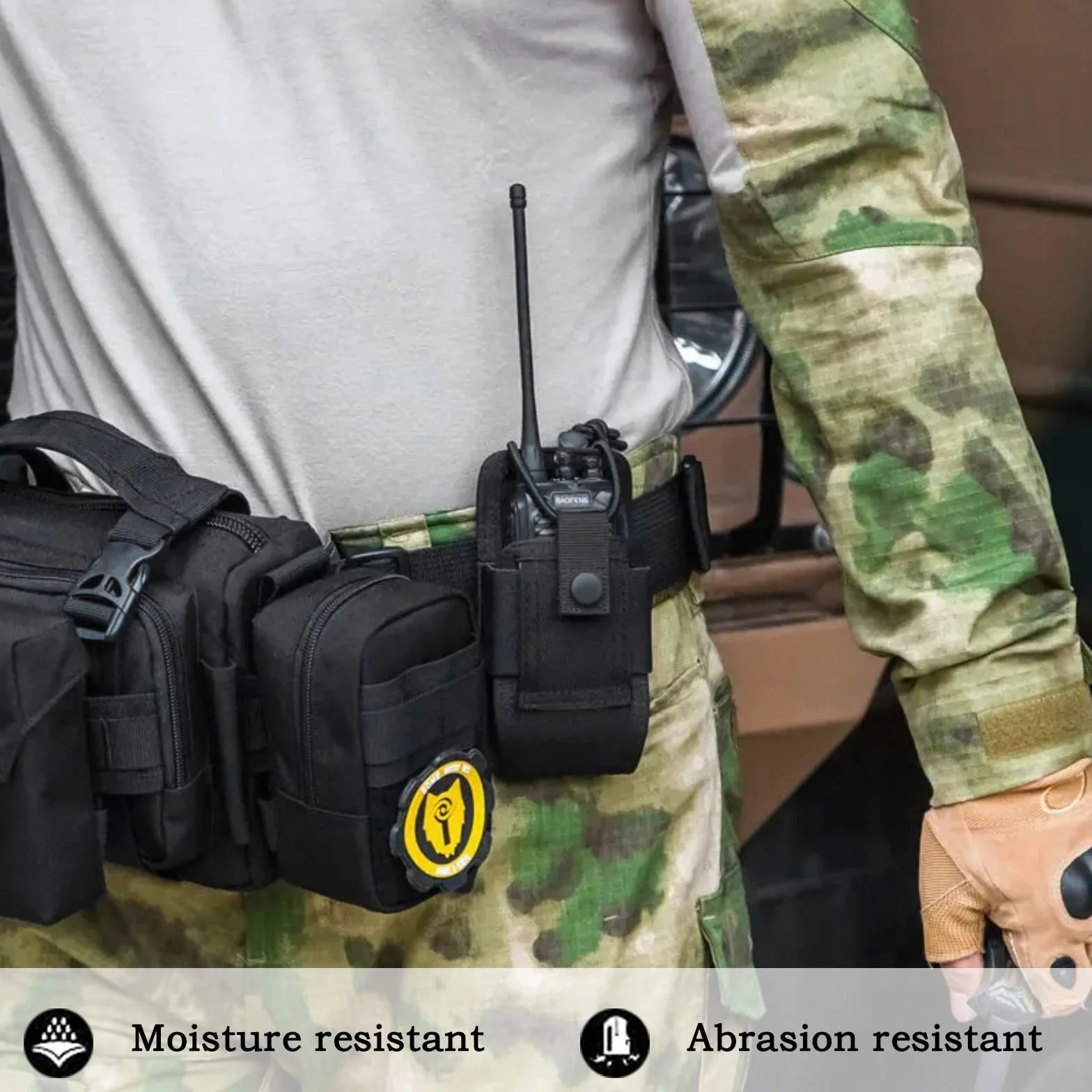 Kyrio Molle Pochette de ceinture pour radio portable ou talkie-walkie