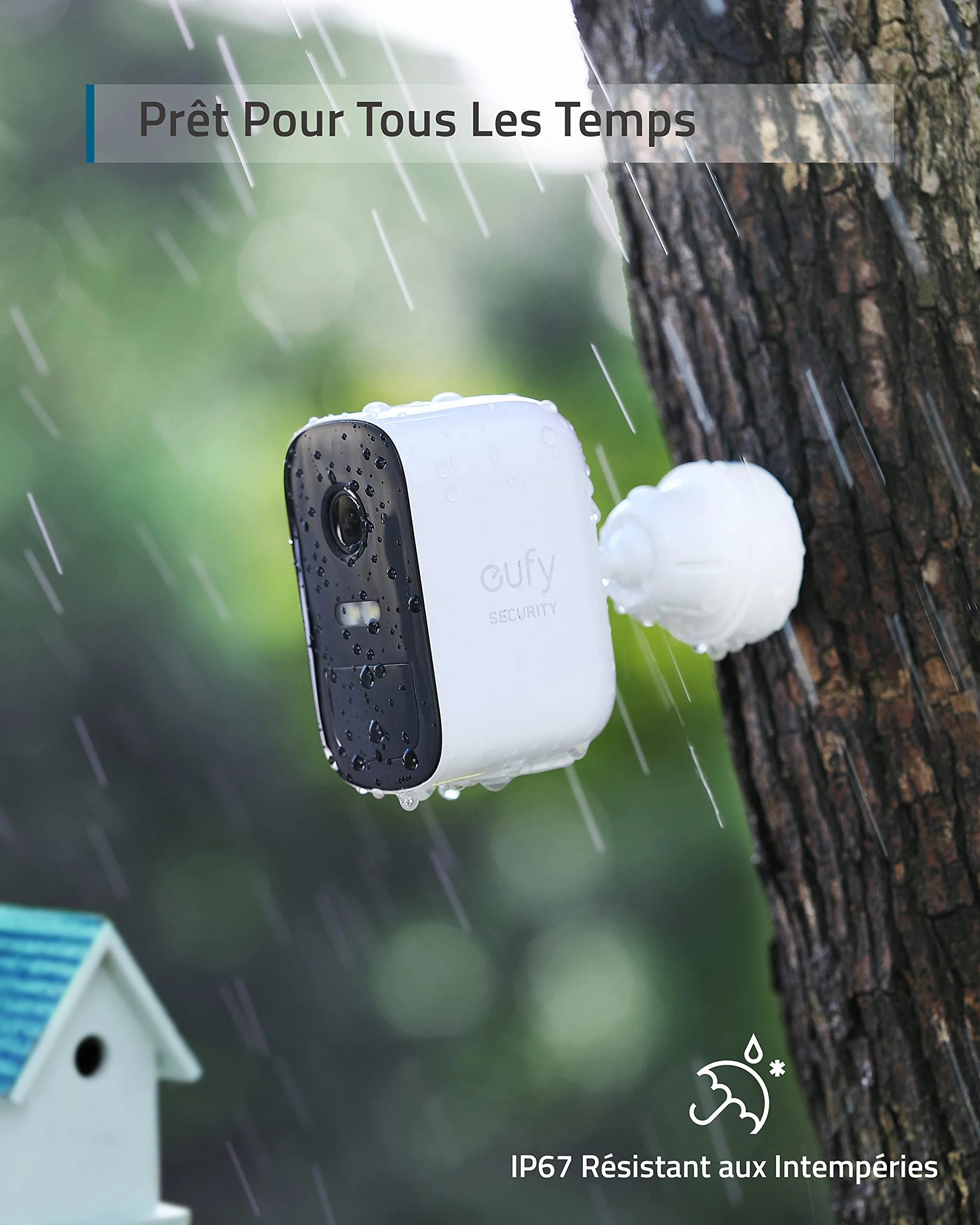 eufy Security Caméra de Surveillance WiFi Extérieure sans Fil, eufyCam 2C Base + 2 caméras, HD 1080p, IP67, Vision Nocturne