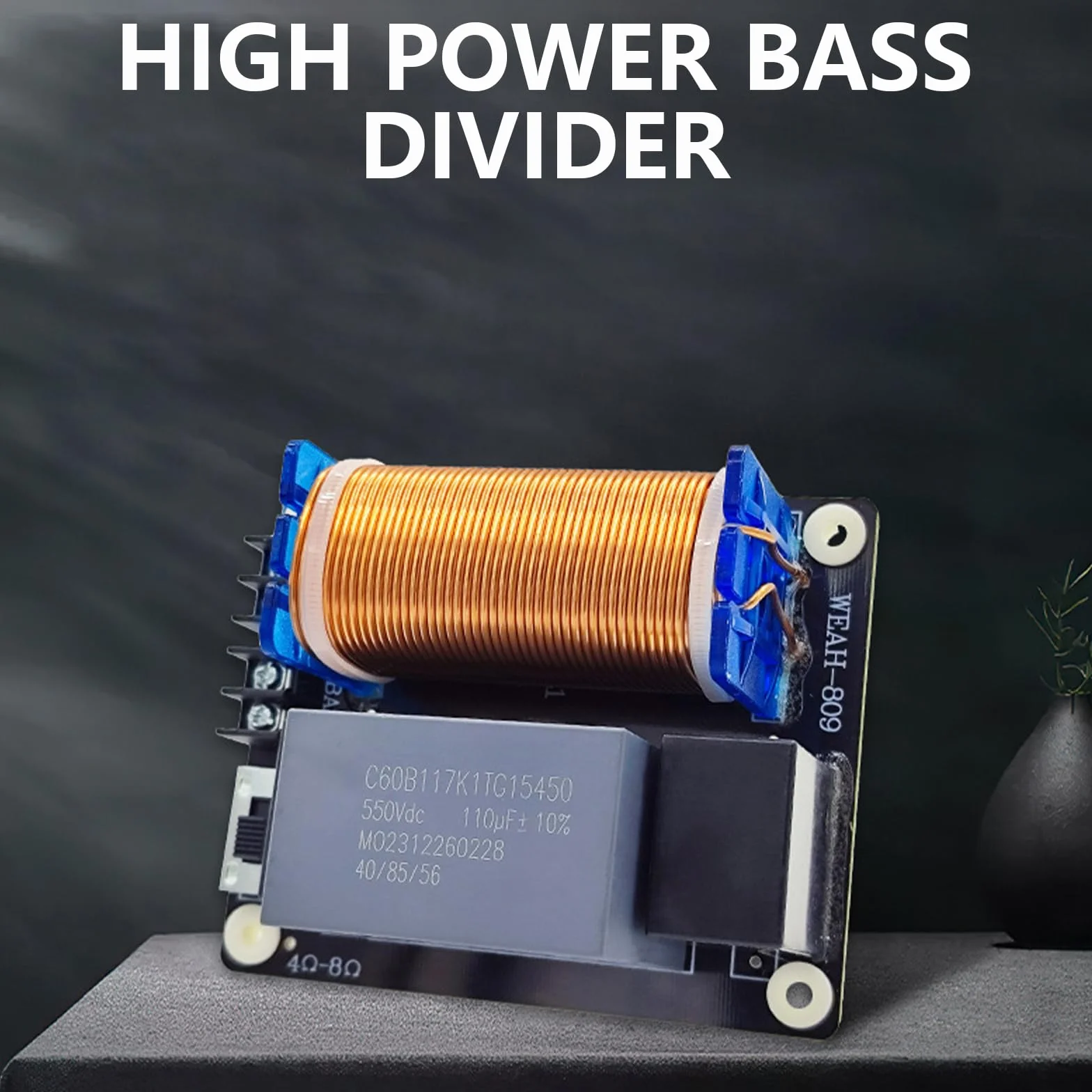 Filtre de séparation de fréquence 1500 W 250 Hz/270 Hz pour caisson de basses