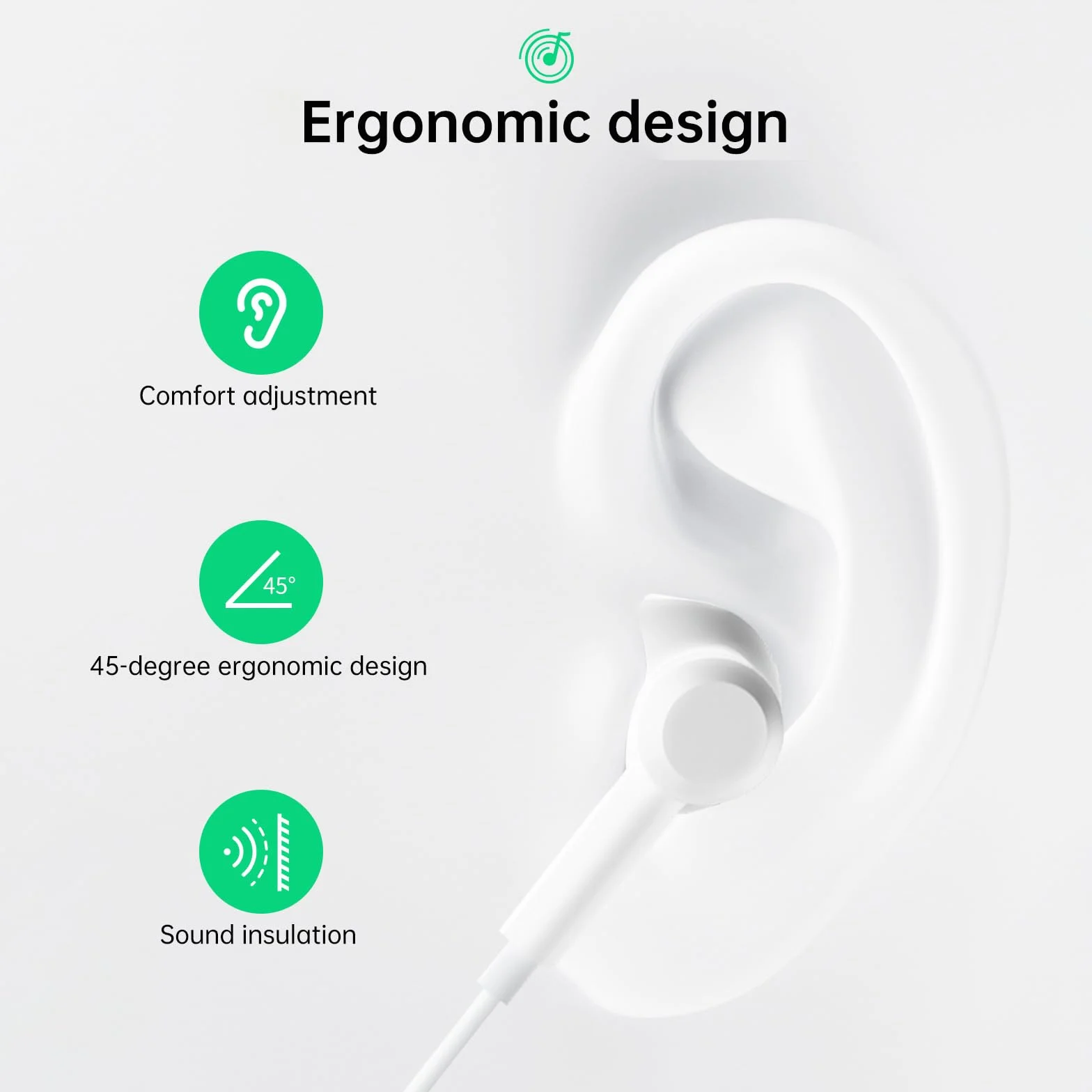 Ecouteurs Filaire,Ecouteur Filaire Prise Jack,Ecouteurs Intra-Auriculaires Anti-Bruit Stéréo Jack 3.5mm