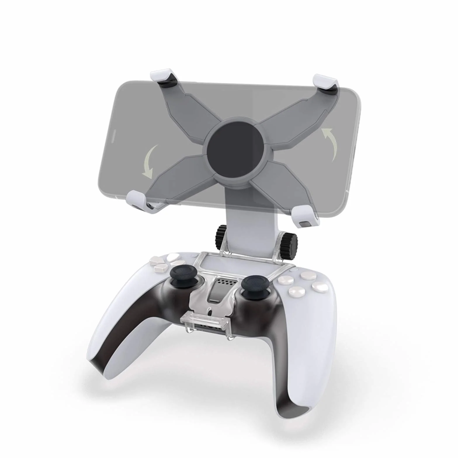 Queen.Y Support de Téléphone pour Manette PS5 avec Pince Réglable