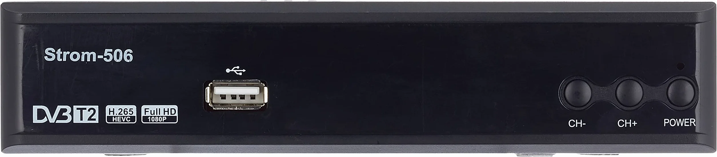 TNT HD Decodeur pour TV HD-Line Strom 506 Full HDMI Terrestre Noir