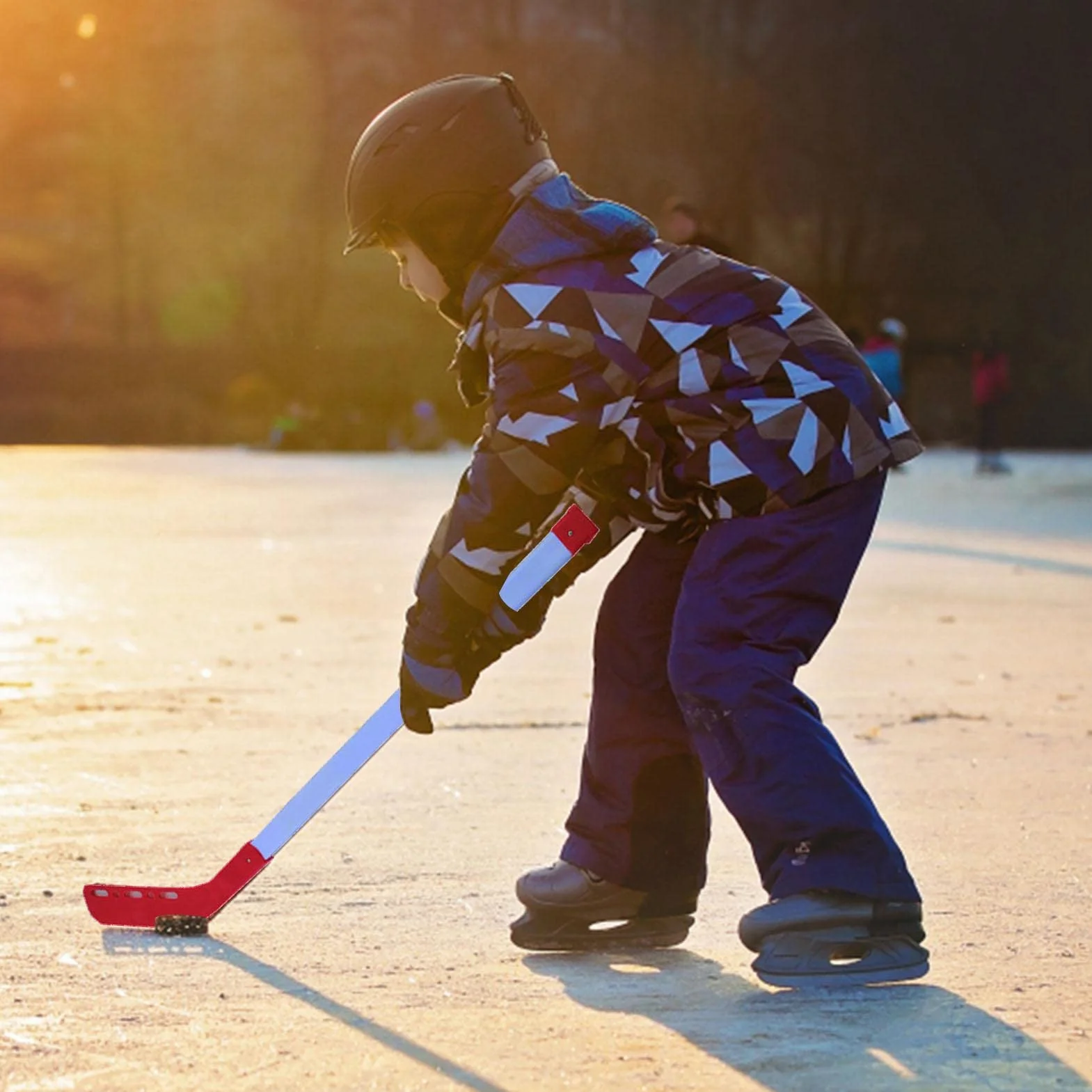 Ensemble de Crosses de Hockey de Rue pour Enfants - Bâtons de Hockey avec Balle - Ensemble de Démarrage