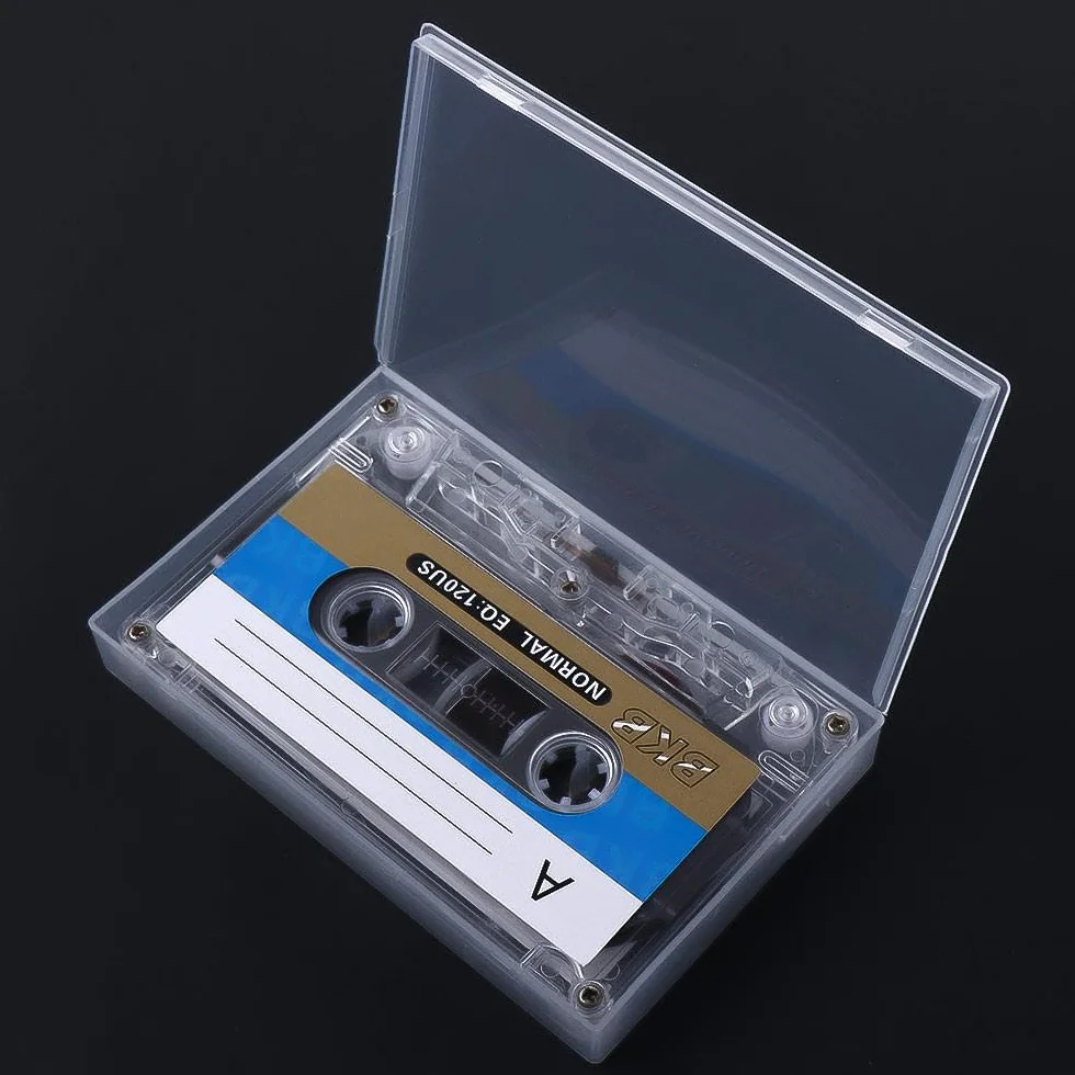 Cassette vierge magnétique 60 minutes (1 pièce, blanc)