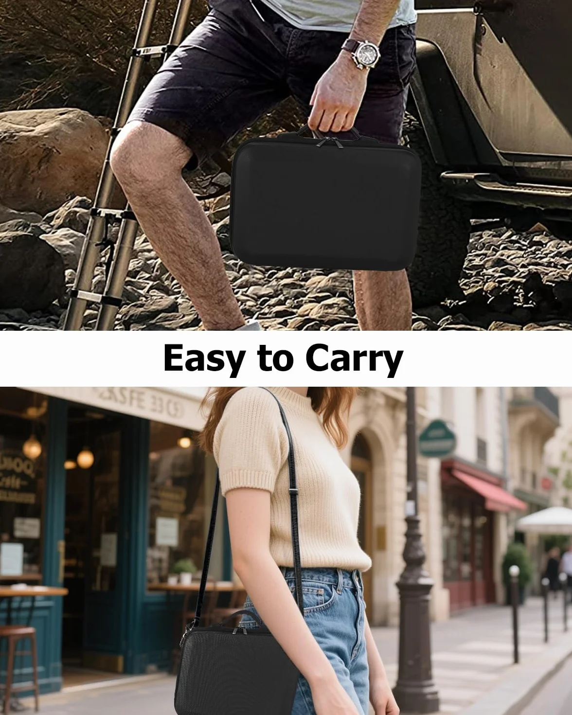 Sac de Rangement DJI Neo, Étui de Transport Rigide pour DJI Neo, Radiocommande RC-N3 et Accessoires, Noir