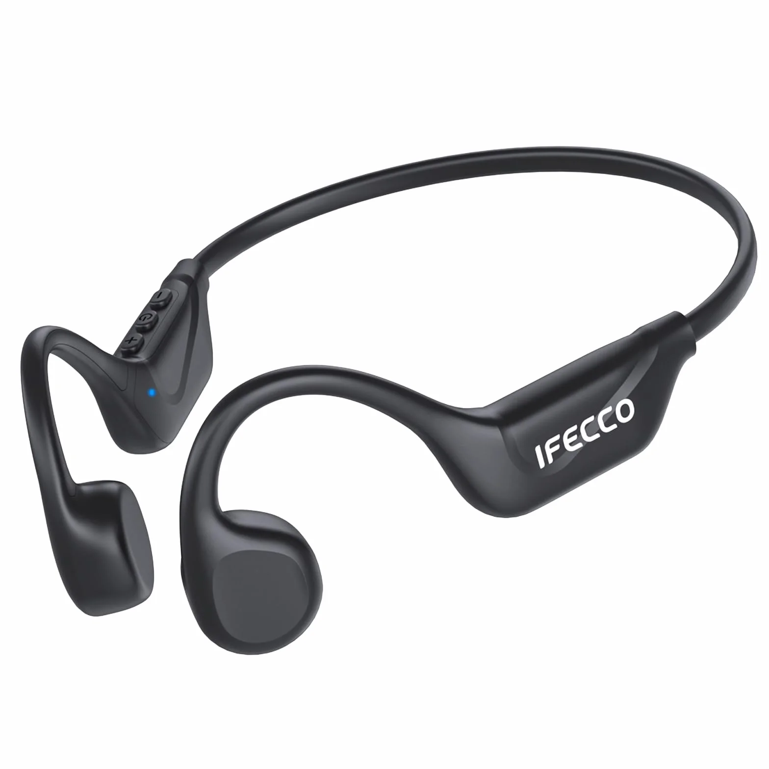 IFECCO Casque Conduction Osseuse Bluetooth 6.2 - Écouteur Conduction Osseuse Oreilles Ouvertes avec Micro,IPX5 Étanche Ecouteurs Osseux pour Cyclisme,Course à Pied Sport