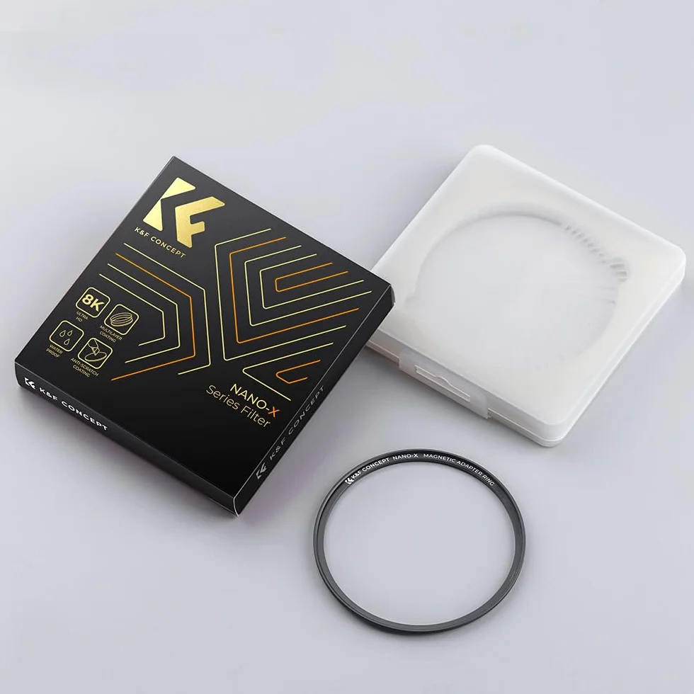 K&F CONCEPT Bague Magnétique pour Filtre 77mm Système Installer Rapide