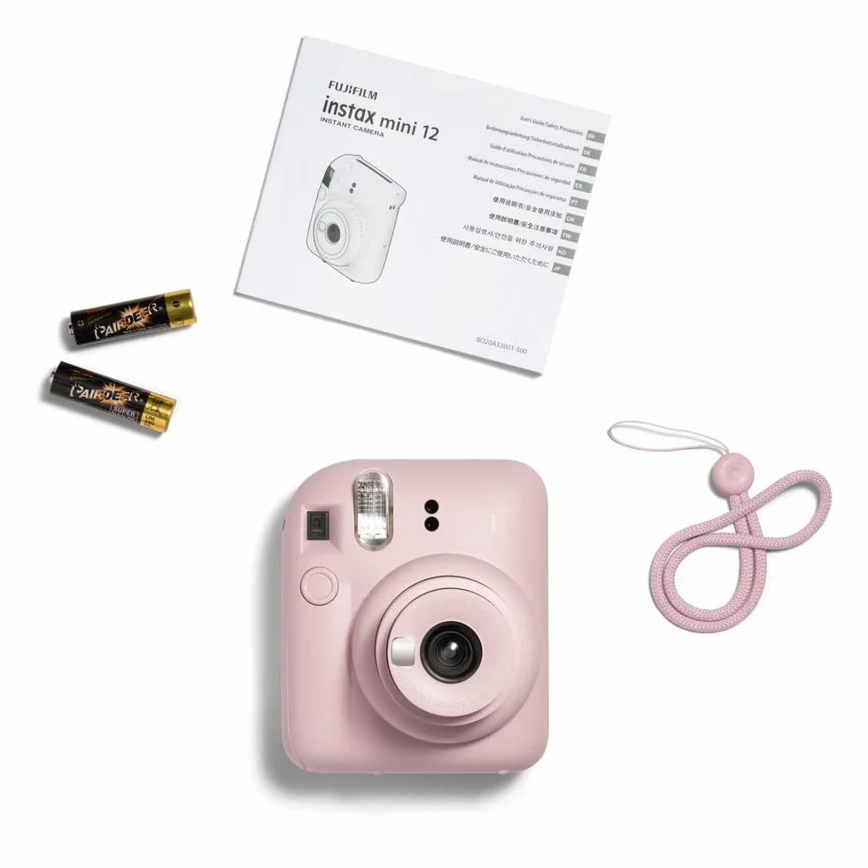 Fujifilm Instax Mini 12 Appareil Photo instantané avec Pack de 40 Films Rose Fleur