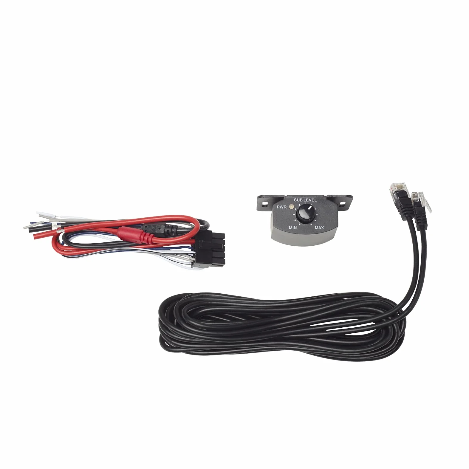 Infinity BassLink Mini Caisson de Basses Actif Compact 100W RMS et 200W Max avec Haut-Parleur 6x8, boîtier en Aluminium, Filtre Passe-Bas réglable, Bass Boost et Commande de Volume à Distance