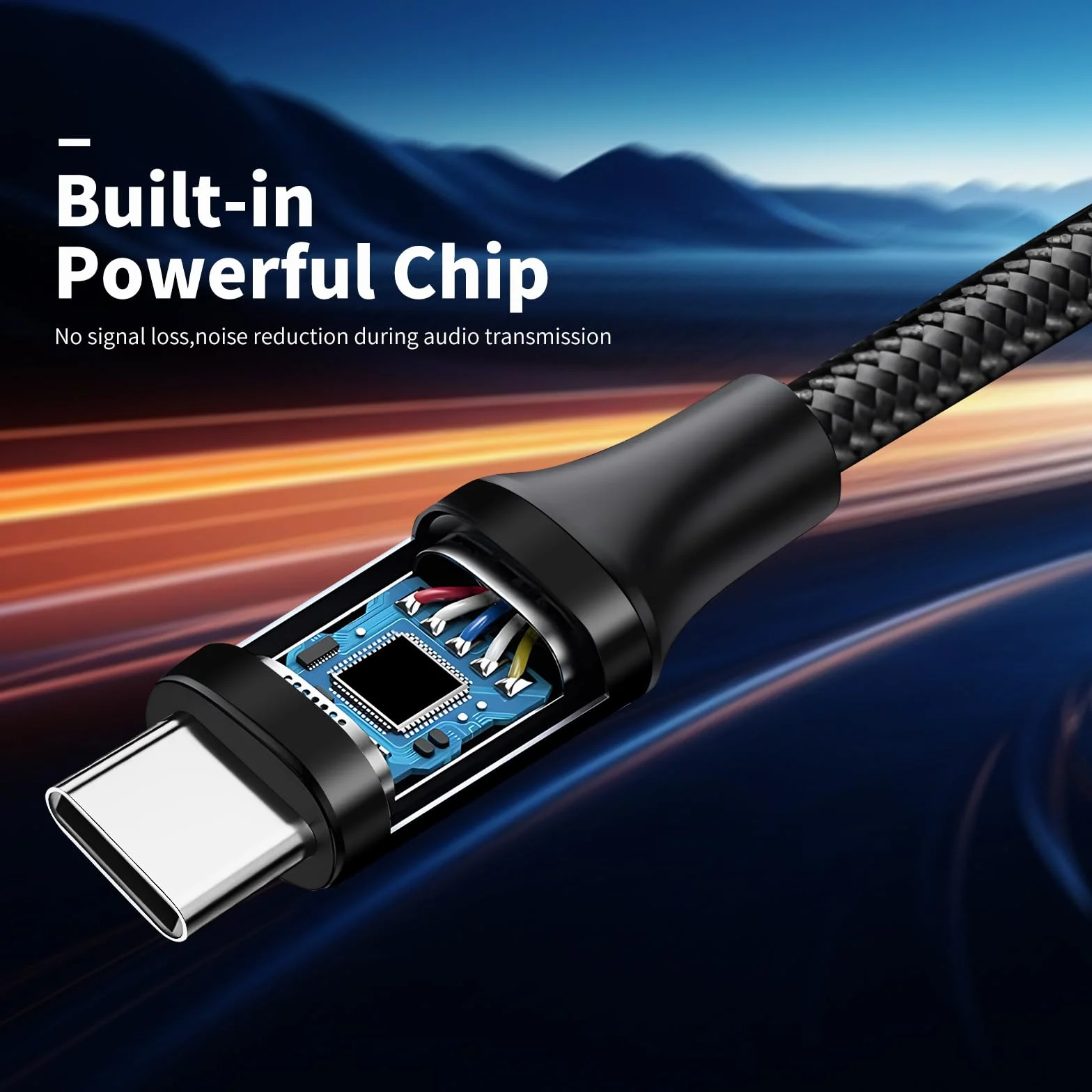 Câble 2 RCA USB C Audio Stéréo Adaptateur Type C Mâle vers 2RCA Mâle Y Auxiliaire Audio Câble Numérique Compatible avec Phone 15/Pad/Amplificateur/Home Cinéma/Enceinte/HDTV etc.