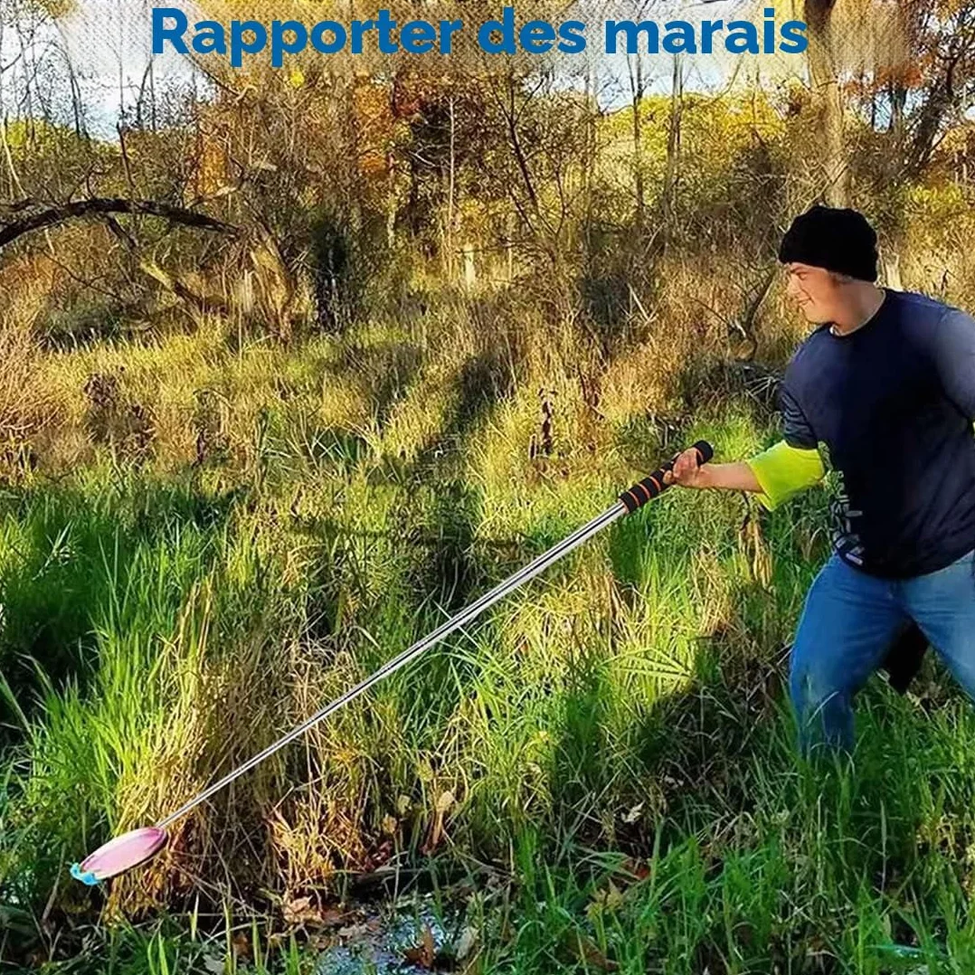 Perche télescopique 3 m avec crochet pour disque