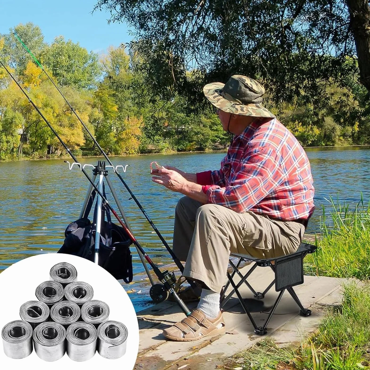 Set de Pêche 20 Pièces pour Carpe Eau Salée et Douce