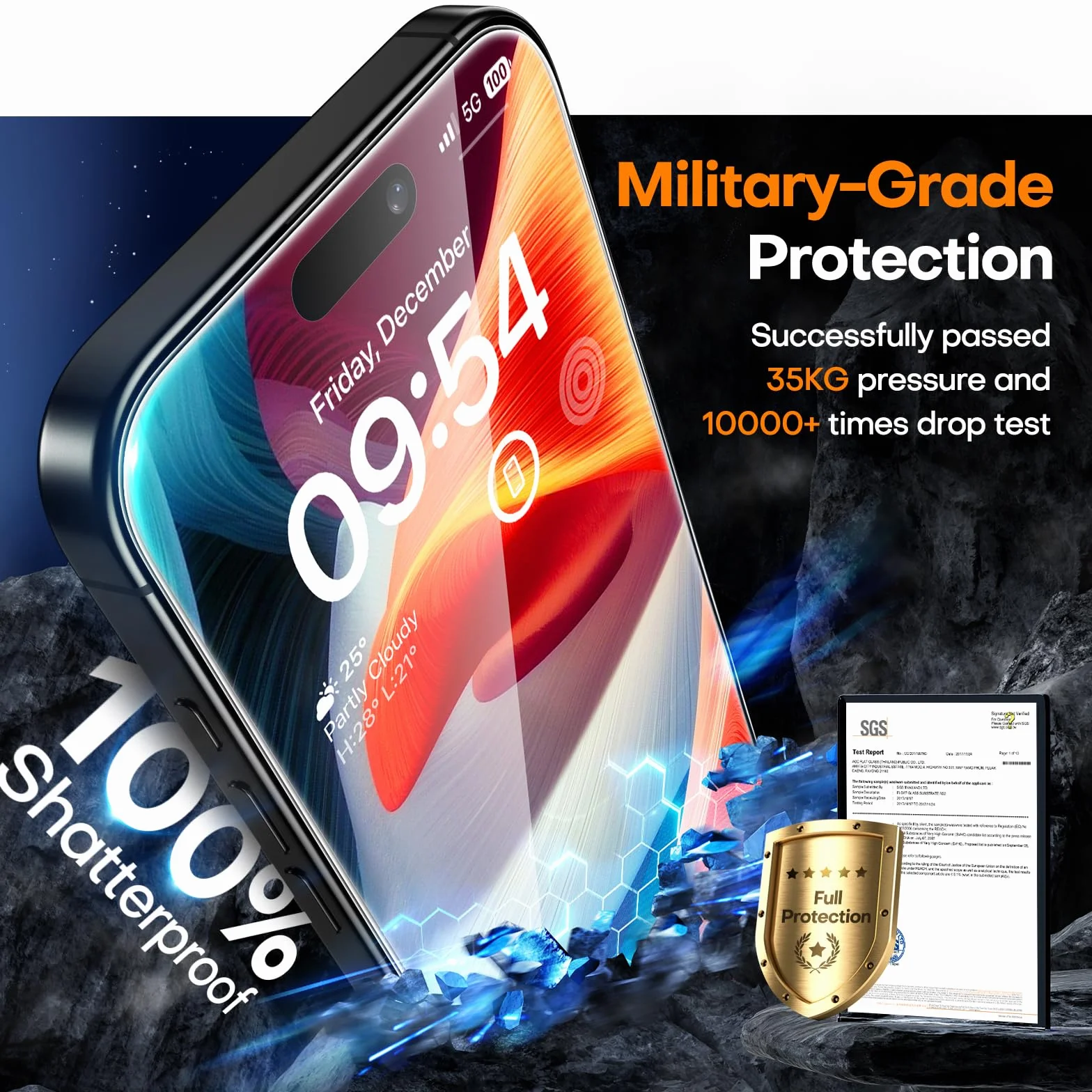 TAURI Lot de 2 Verre Trempé Pour iPhone 15 6,1 Pouces, Sans Bulle, Film en Protection D'écran avec Outil d'Installation Facile,Dépoussiérage Automatique,Résistant aux Rayures