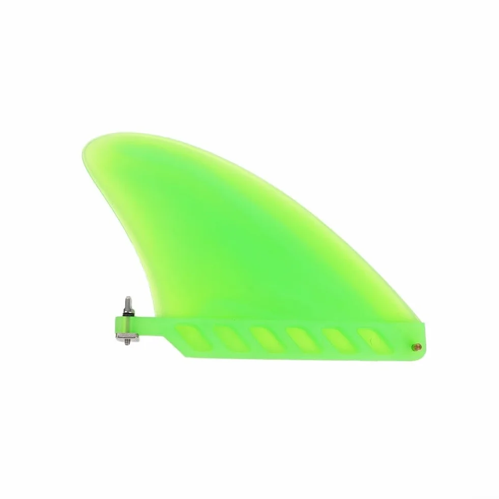 Aileron central PVC flexible remplacement planche surf compatible boîte standard vis vert