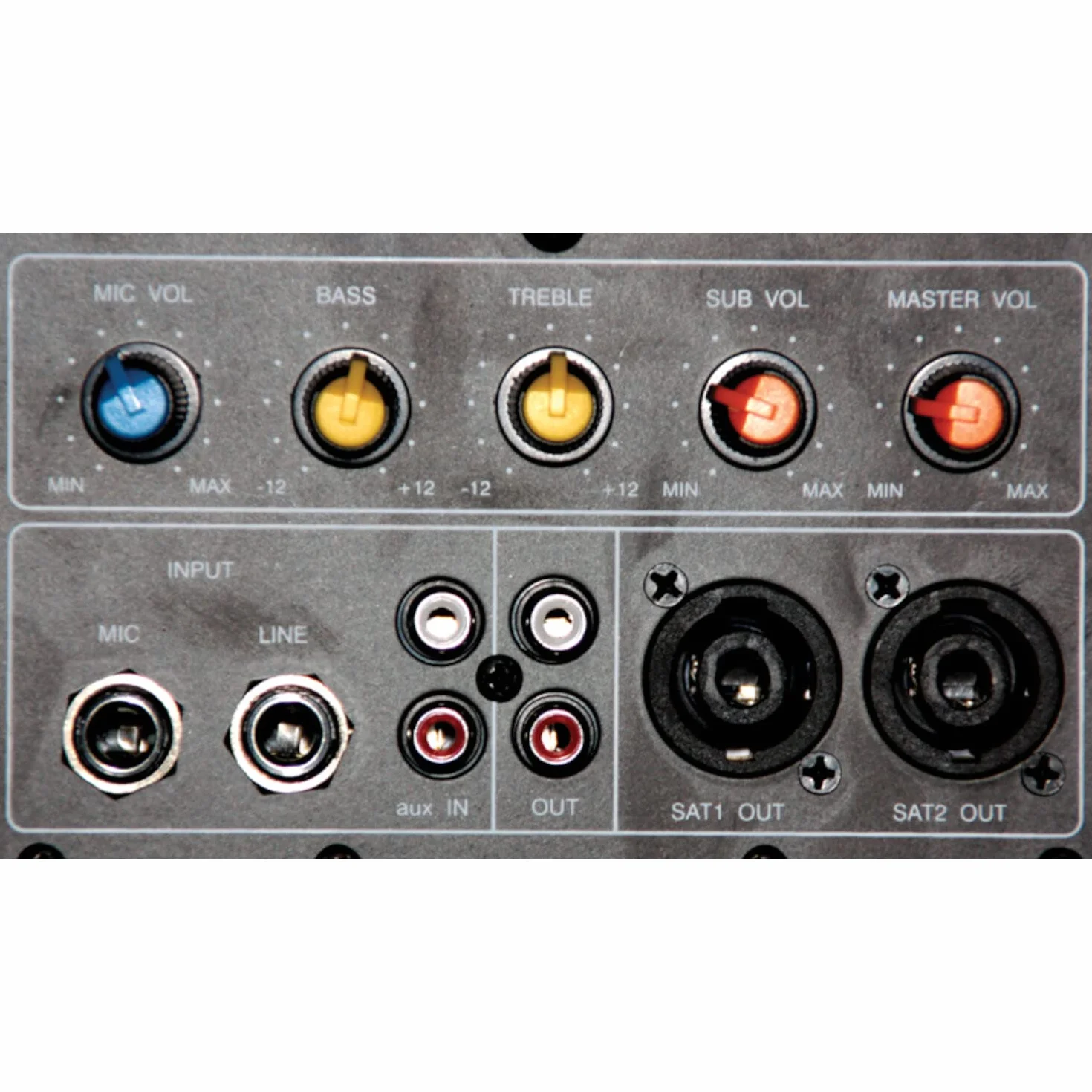 Ibiza Caisson de Basses Actif 38cm 800W Bi-amping EQ 2 Bandes Coins renforcés