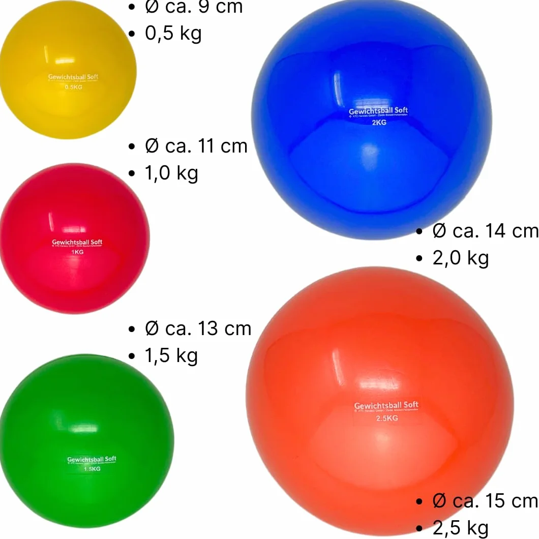 Balle lestée souple remplie de sable Heavy Ball pour yoga pilates rééducation fitness
