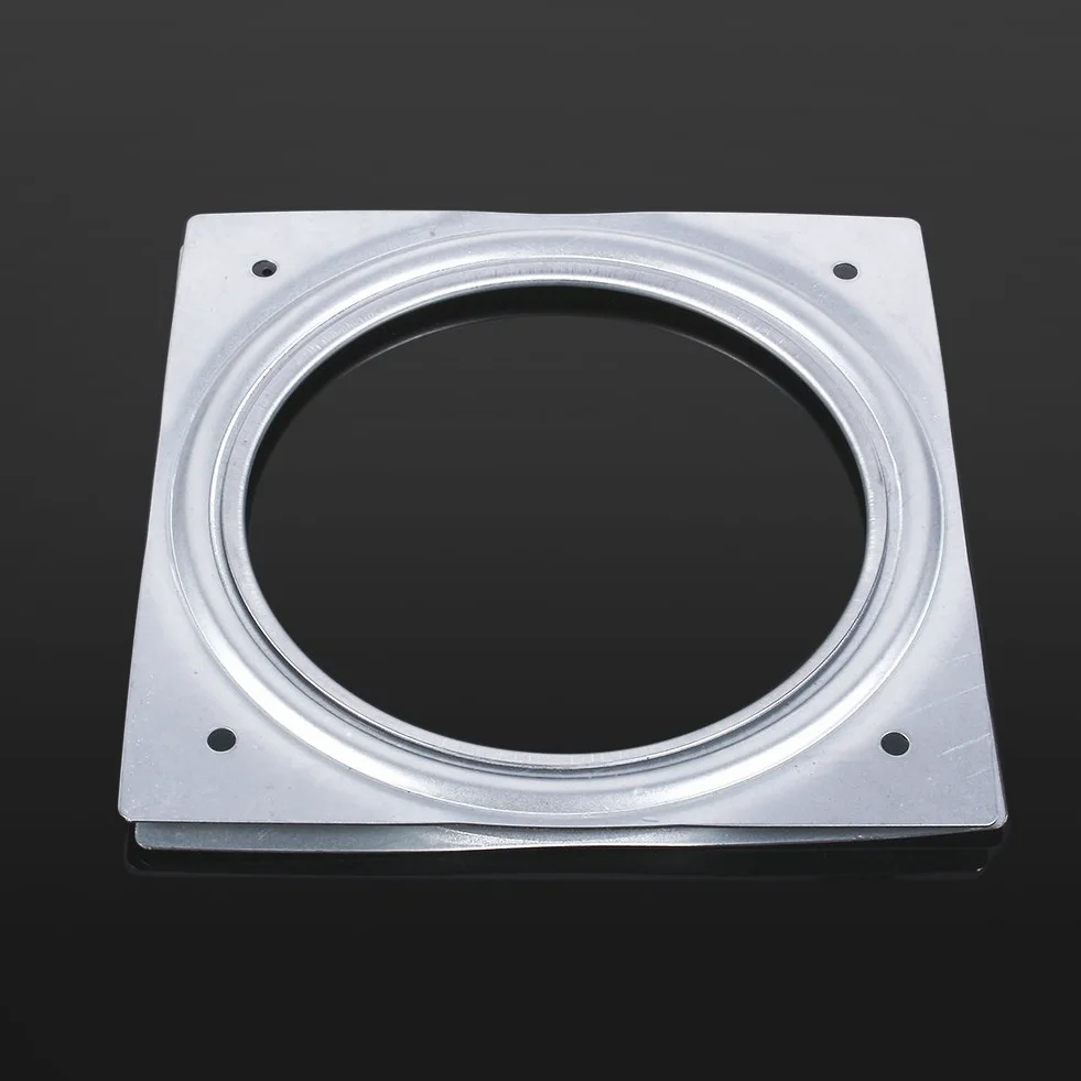 15cm/6in Quincaillerie de 500 Kg Roulements de Plateau Tournant Pivotant en Métal Carré pour Bureau TV Plaque de Roulement Rotative pour Plateaux de Service, étagères de Rangement de Cuisine