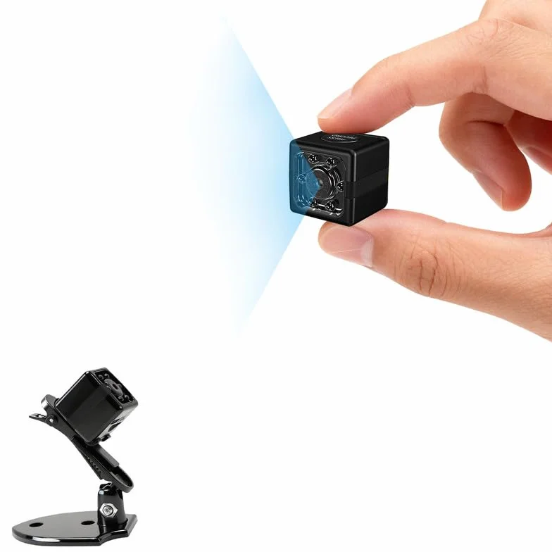 Camera Espion sans Fil 1080P-Mini Caméra Cachée Discrète avec Détection Mouvement et Vision Nocturne, Caméra Surveillance Intérieure Sans Internet ni App, Autonomie Longue Durée pour Maison Exterieur