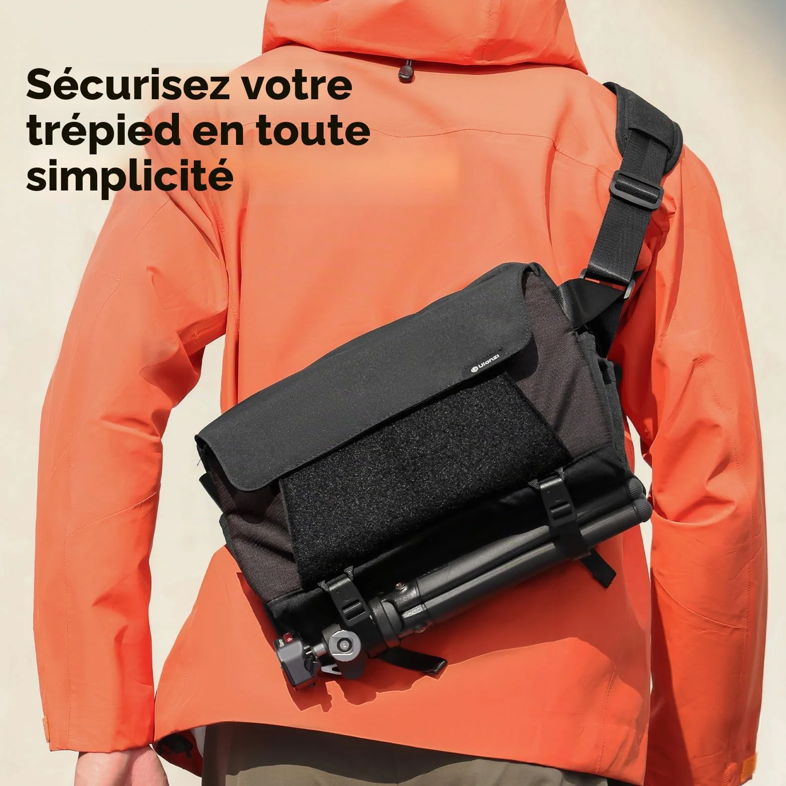 ULANZI Sac Appareil Photo 9L, Sac Photo Bandoulière DSLR/SLR, Léger, Imperméable, Anti-vol