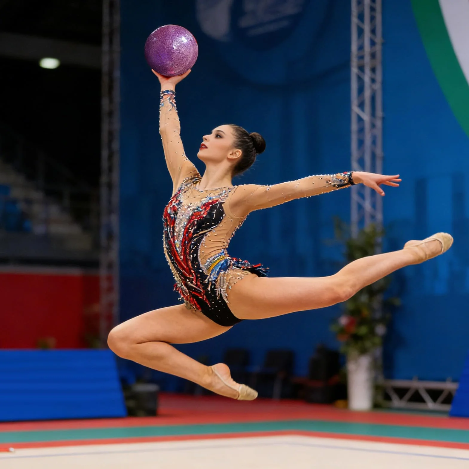 Ballon de Gymnastique Rythmique Haute Élasticité pour Filles Compétition