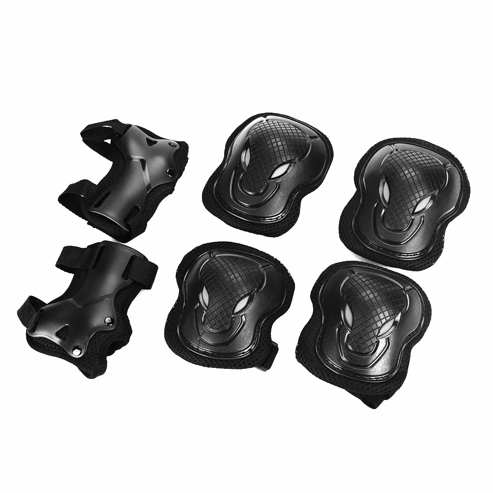 Sets de Protection Enfants Ados Adultes 6 Pièces Genouillères Coudières Poignets Sport Skateboard Réglable