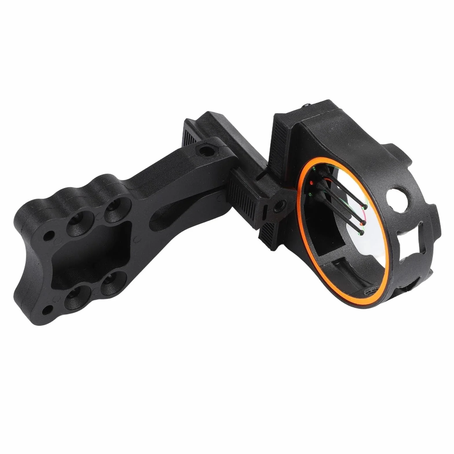 Viseur à 3 broches en fibre optique pour arcs composés et recourbés, ABS noir