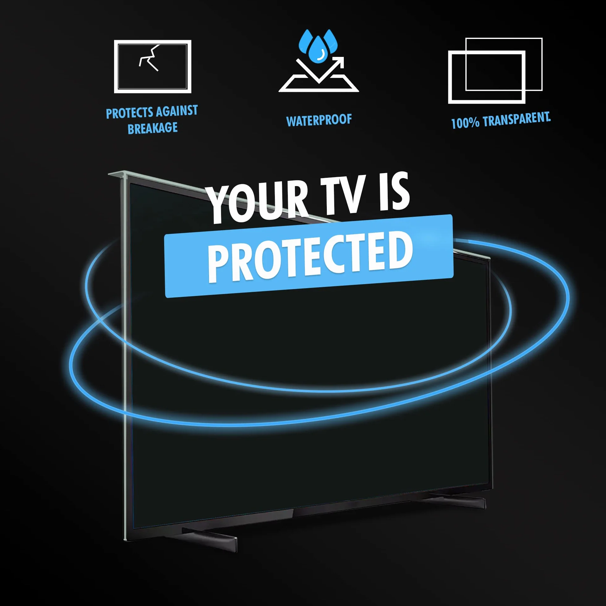 VENTON Écran 140 (55 pouces) Film TV Protection LCD LED OLED 4K QLED HDTV