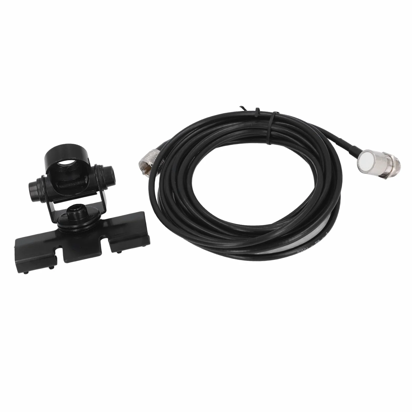 Support d'Antenne Radio Mobile Réglable 360° avec Câble Coaxial PL259 16,4 Pieds pour Nagoya RB 400 Vertex