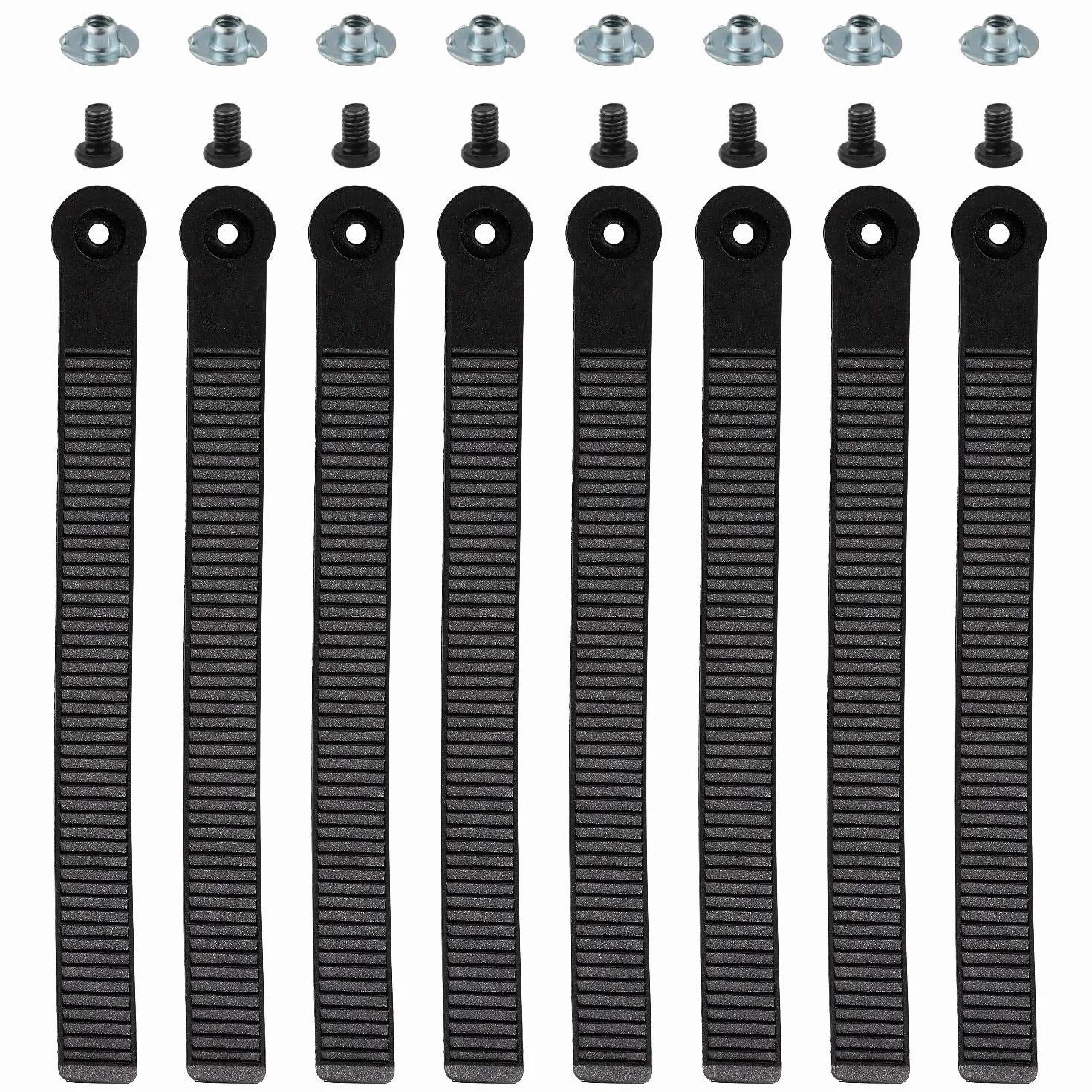 Lot de 8 Attacchi Snowboard, Sangles d'Échelle de Remplacement pour Fixations