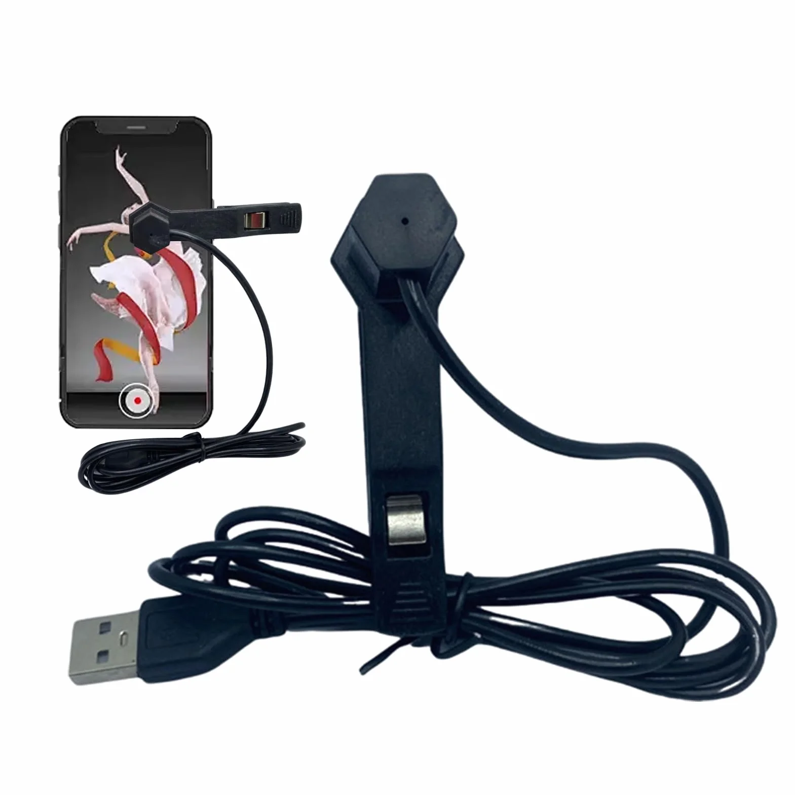 Clicker automatique | Tapper d'écran | Appareil d'écran de téléphone | Clicker automatique d'écran | Clicker de vitesse USB pour téléphone Apps Video Streaming Gadget Fast Click Simulation Finger