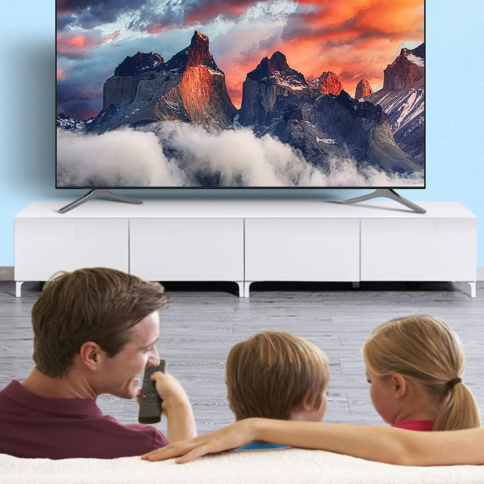 Film De Protection D'écran TV Anti-Lumière Bleue De 32 à 75 Pouces, Réduit Les Reflets/Anti-UV/Anti-Rayures, Surface Mate Anti-Poussière Digitales, Soulage La Fatigue Oculaire / 55in1211x682mm