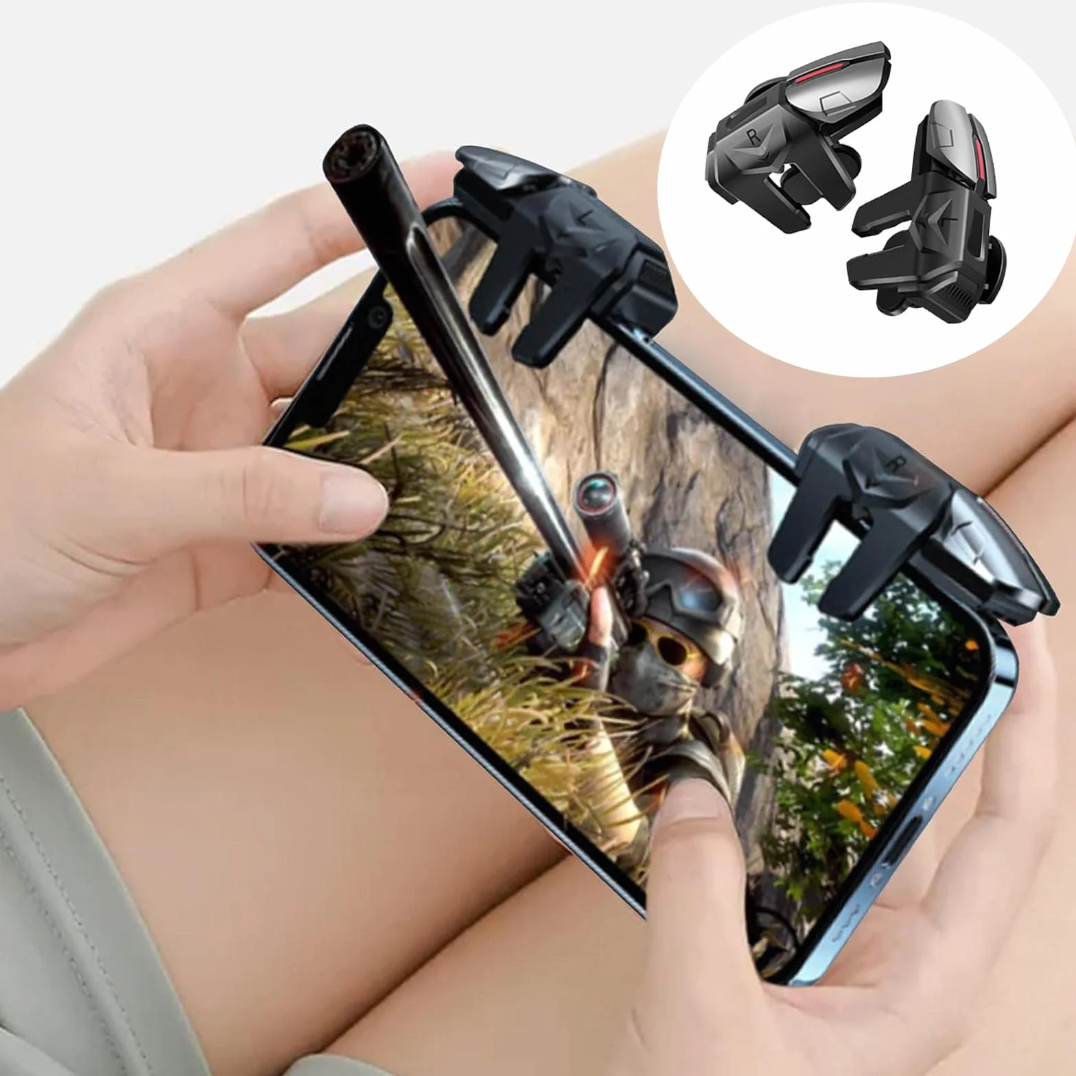 Contrôleur de Jeu Gachette Mobile Trigger, Manette E-Sport Mobile, pour Smartphones Android et Apple