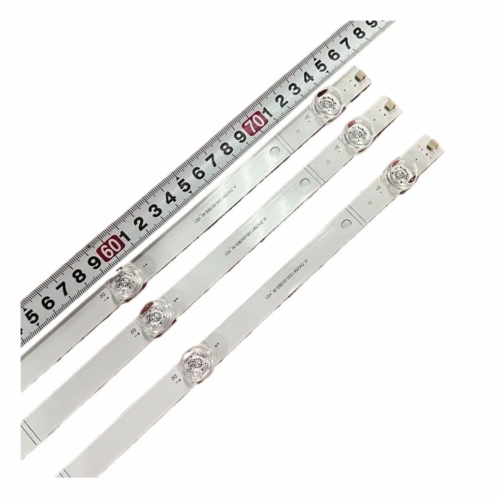 Bande LED Hisense 43A66G 43C350KE 43A6BG 43A6K 43A53FEVS 43A6GTUK 43A6B9TUK 43A63H 43A6CG 43A6GIL Barre Lumineuse Kit 3pcs
