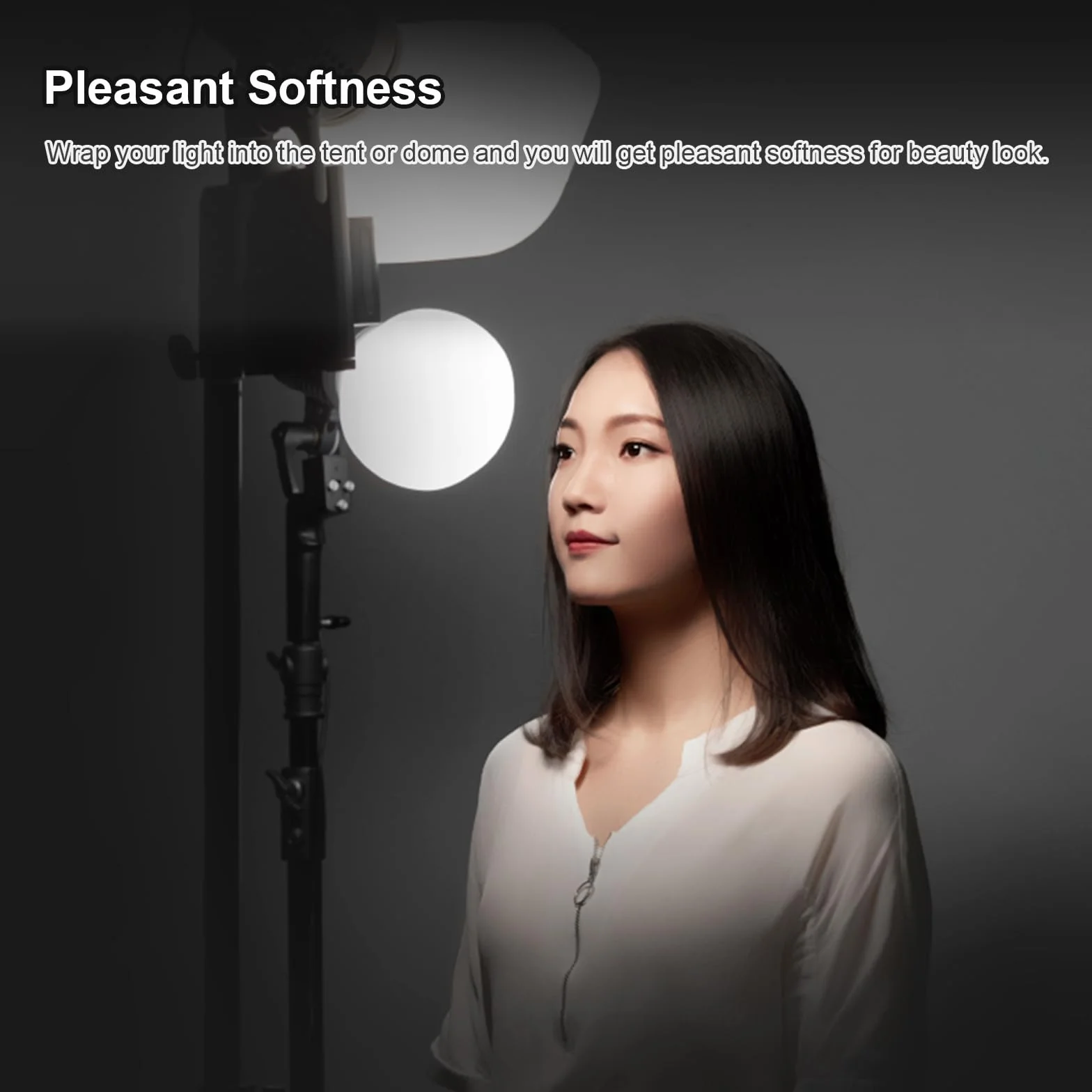 Godox ML-CD15 Diffuseur Dôme avec 3 Adaptateurs pour Lampe de Poche, Modificateur de Lumière Souple Pliable pour Godox AD100PRO AD200PRO AD300PRO AD400PRO V1 V860II V860III TT685II TT600 ML60 ML60Bi